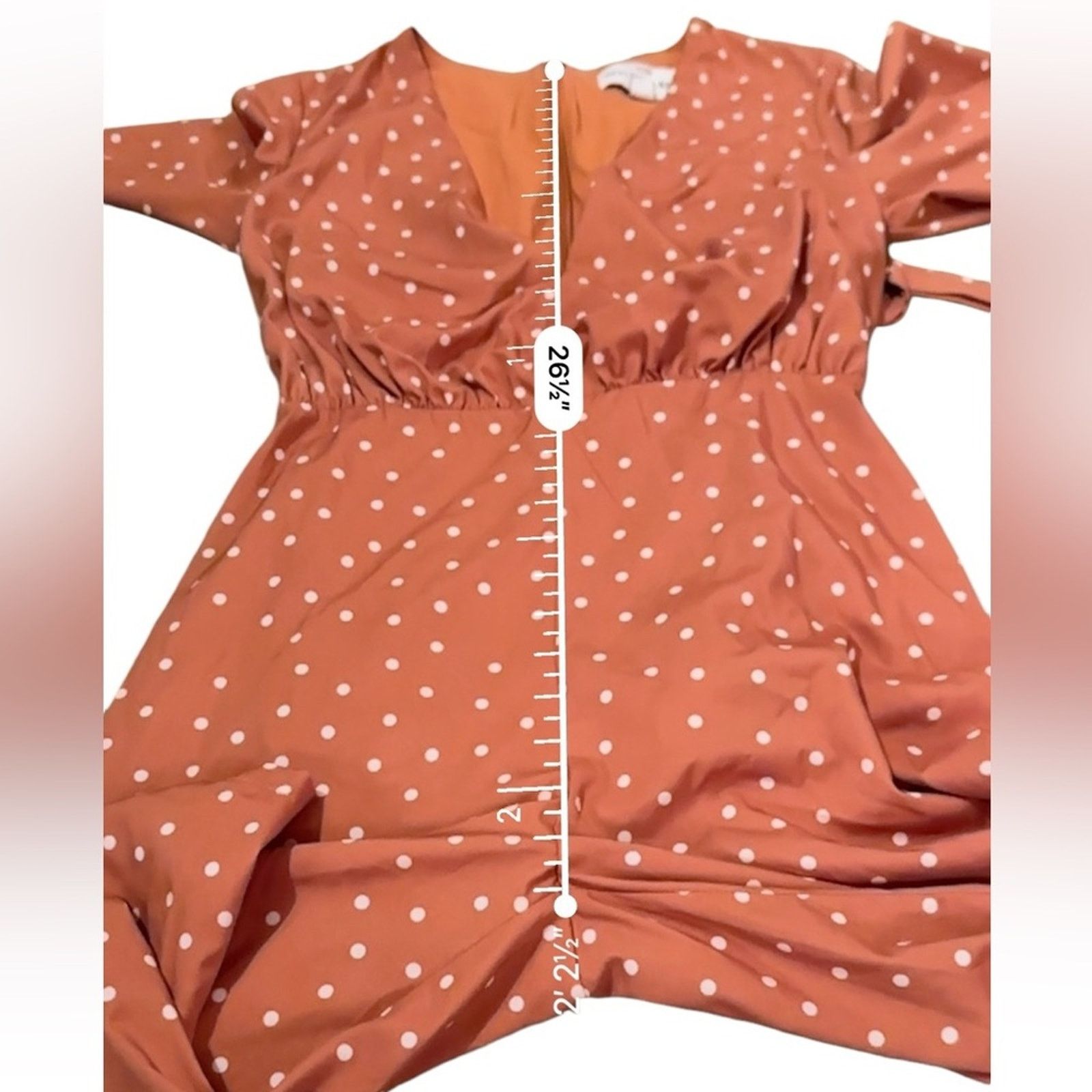 REVOLVE Stylestalker Laurel Orange White Polka Dot Cropped Jumpsuit Size 30" / US 8 / IT 44 - 8 Thumbnail
