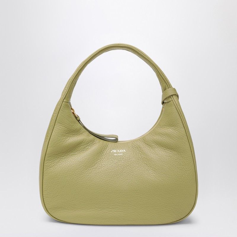 Prada Prada Small Pistachio Leather Handbag Size ONE SIZE - 1 Thumbnail