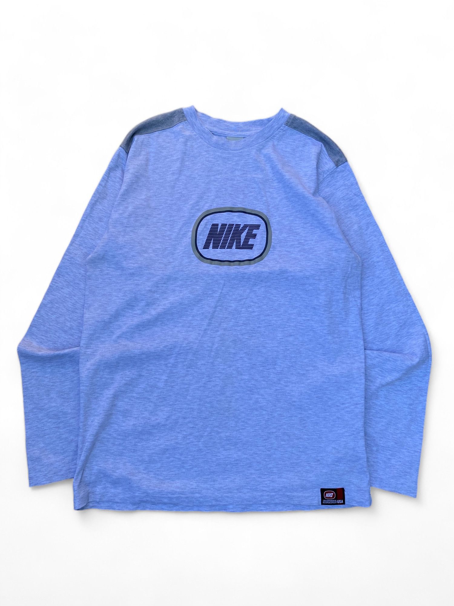 Nike × Vintage Vintage Nike Spellout Box Logo Tee Size US L / EU 52-54 / 3 - 1 Thumbnail