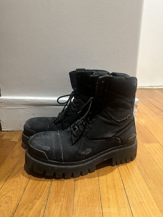 Balenciaga Strike Combat Boots | Grailed