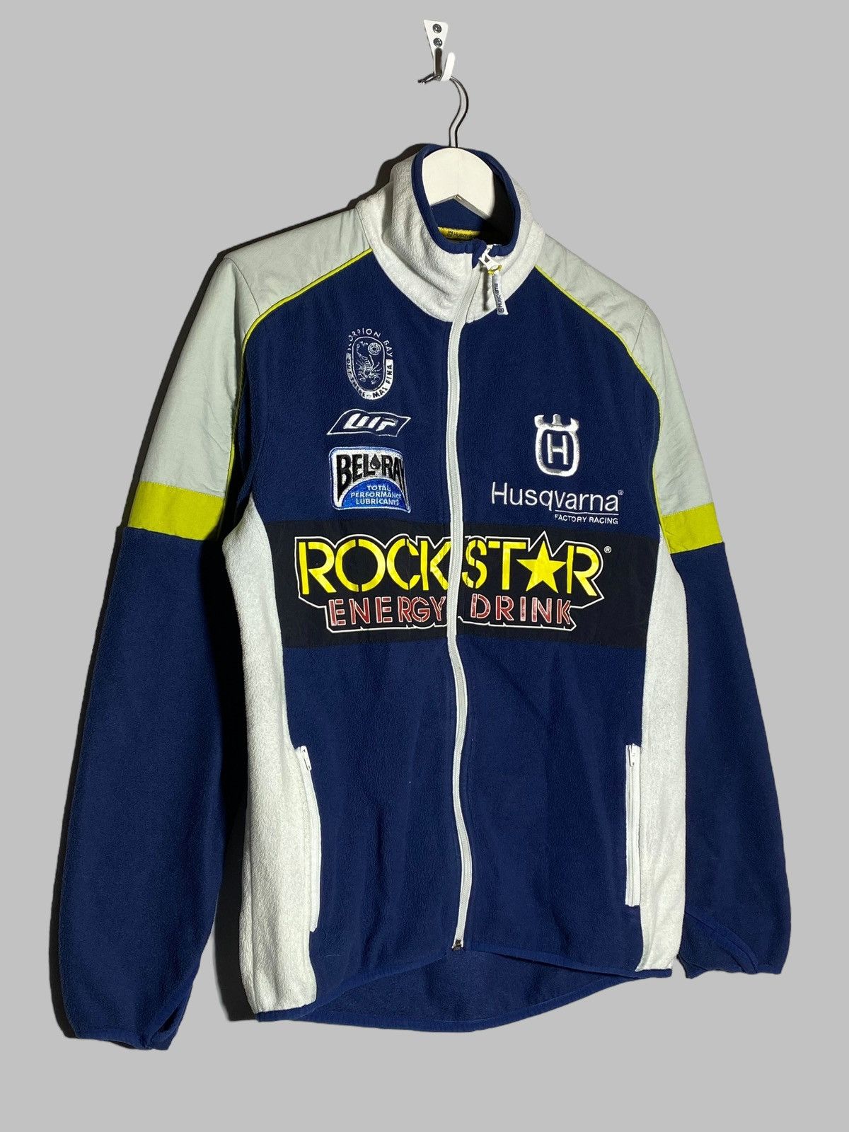 Vintage 🔥 Y2K ROCKSTAR ENERGY ZIP HOODIE MOTO GP STREET RACER Size US S / EU 44-46 / 1 - 3 Thumbnail