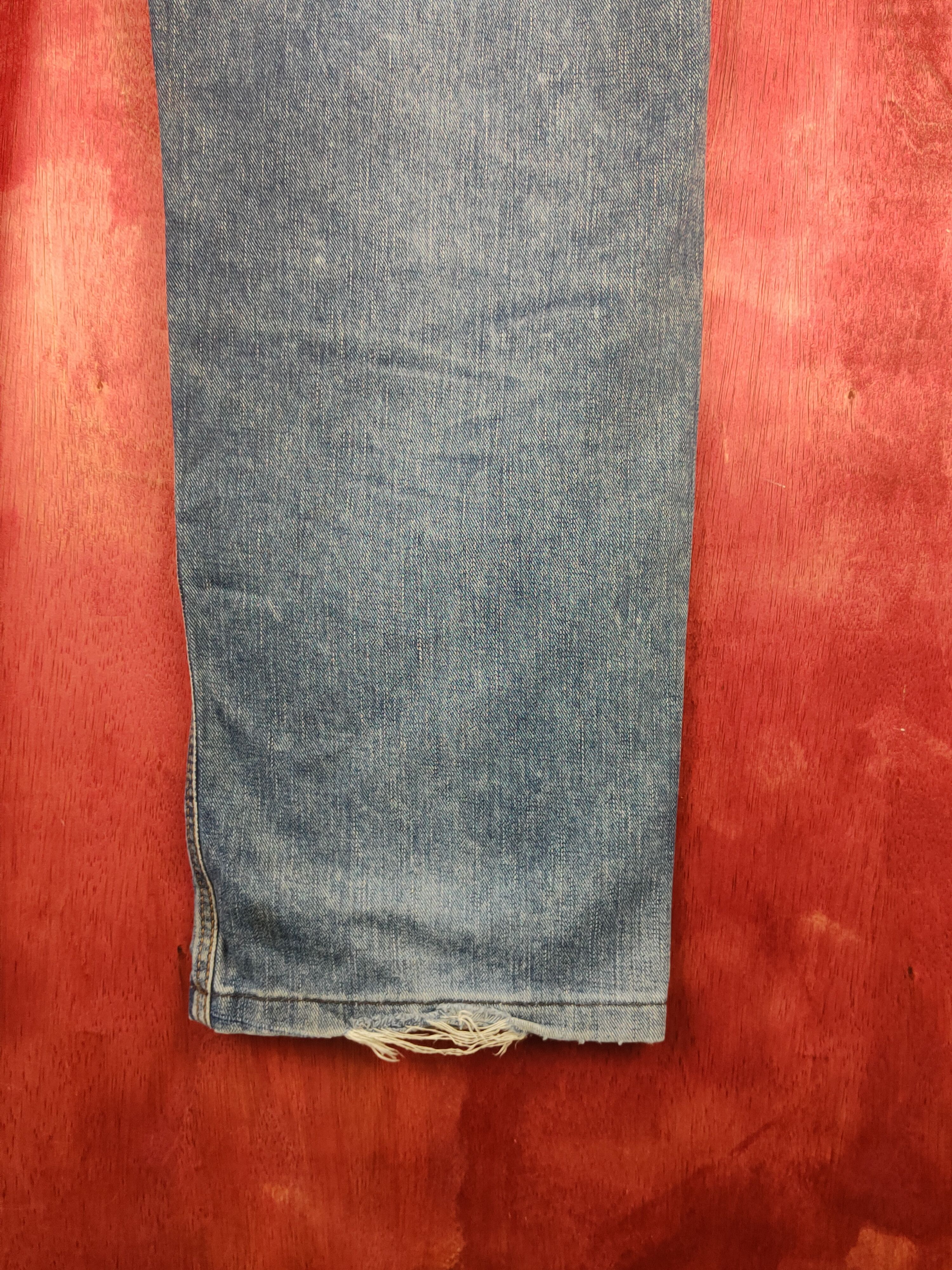 Edwin Edwin Blue Faded Distressed Ripped Jeans #S1662 Size US 36 / EU 52 - 14 Thumbnail