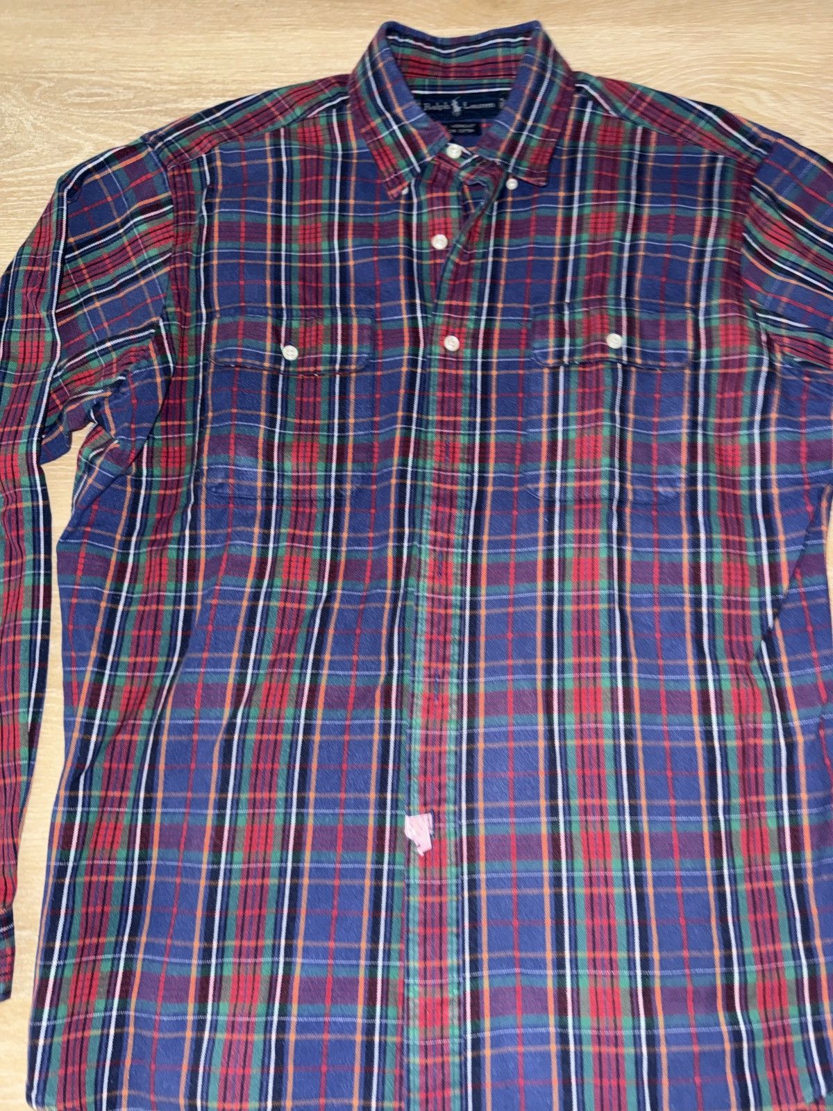 Polo Ralph Lauren Vintage Ralph Lauren RL Work Shirt Plaid Button Up Size US L / EU 52-54 / 3 - 3 Thumbnail