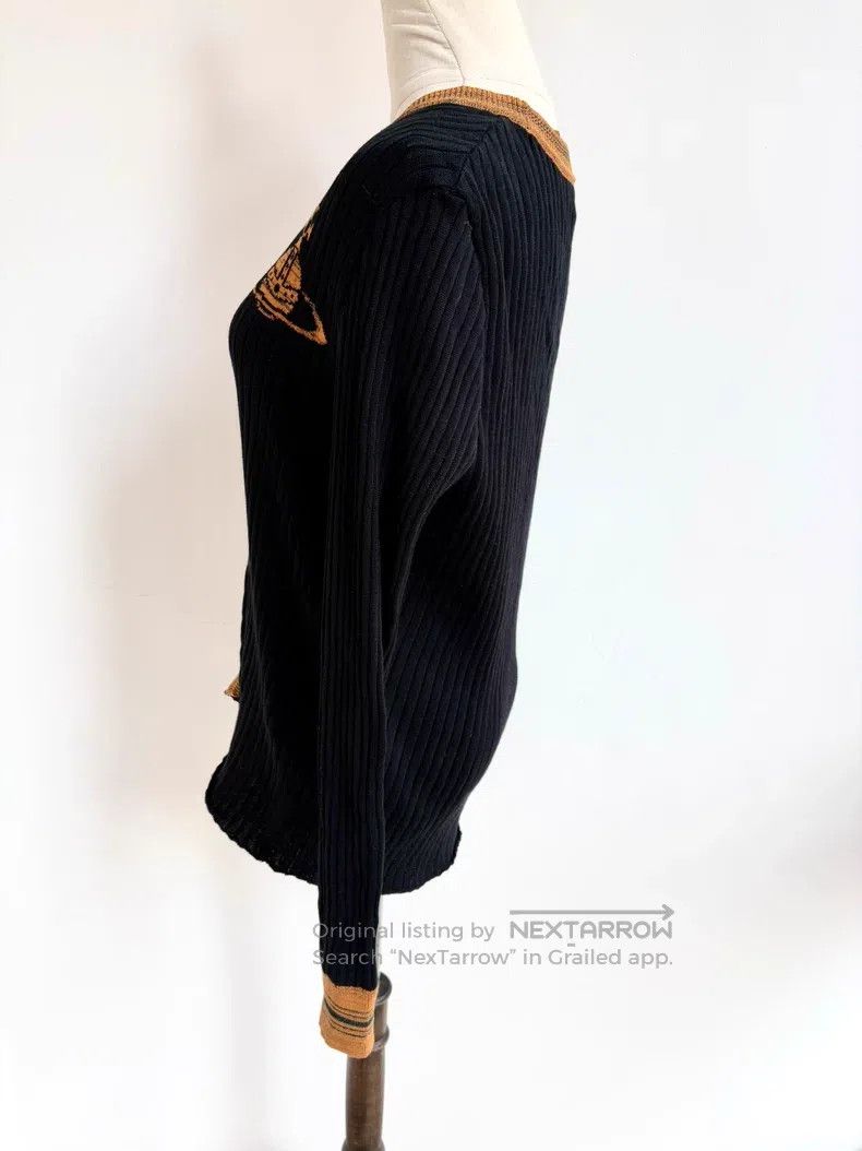 Vivienne Westwood Vivienne Westwood size 00 Black and Orange Striped Saturn K Size S / US 4 / IT 40 - 4 Thumbnail