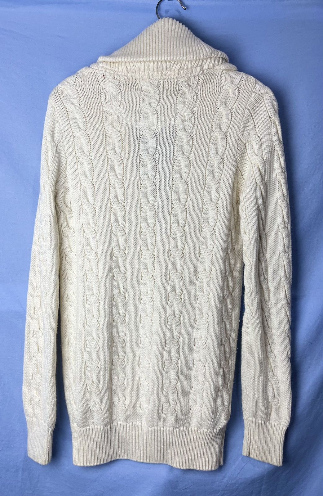Polo Ralph Lauren Vintage Cable-knit Shawl Collar Cardigan Polo Ralph Lauren Size US M / EU 48-50 / 2 - 3 Thumbnail