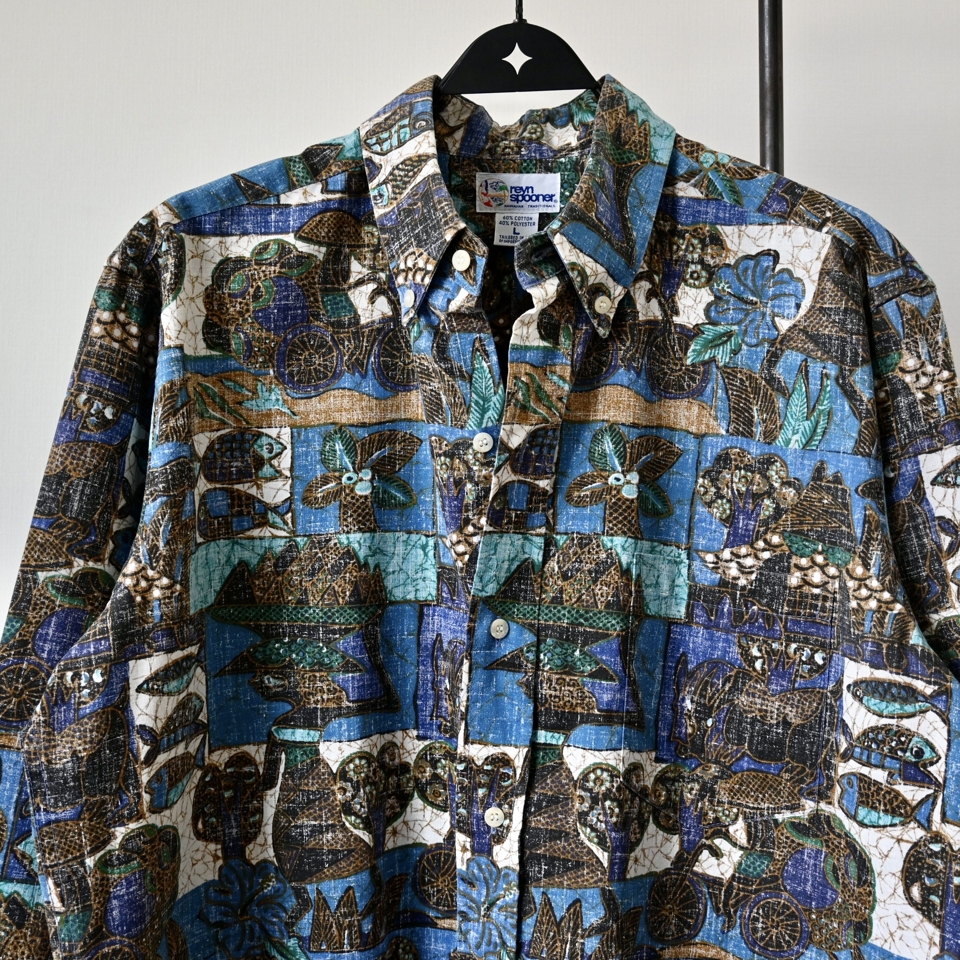 Reyn Spooner VTG 90s Reyn Spooner long sleeve hawaiian shirt made in USA Size US L / EU 52-54 / 3 - 6 Thumbnail