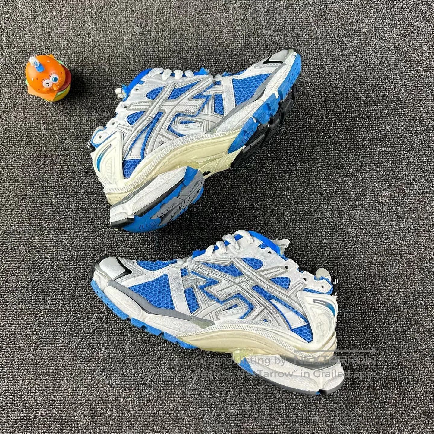 Balenciaga balenciaga runner sports shoes in blue and white. Size US 5.5 / EU 38 - 3 Thumbnail