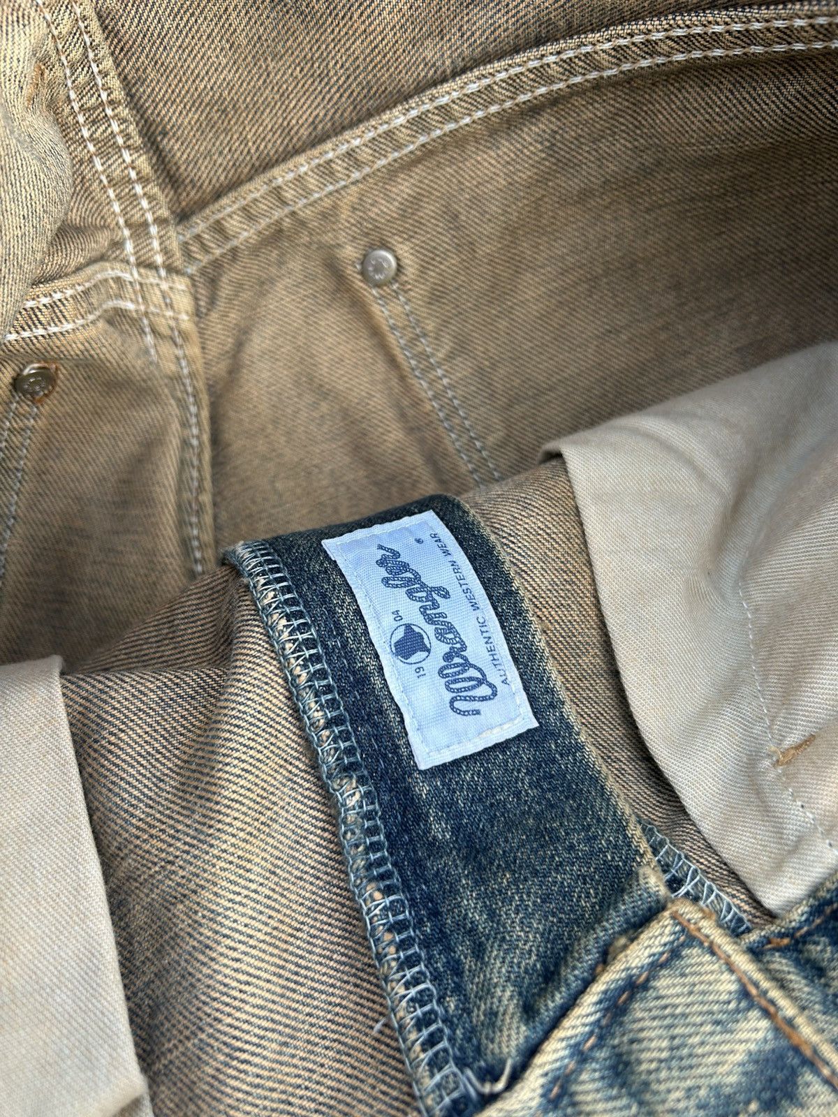 Kapital Vintage Wrangler Selvedge Baggy Rusty Denim Jeans Size US 30 / EU 46 - 8 Thumbnail