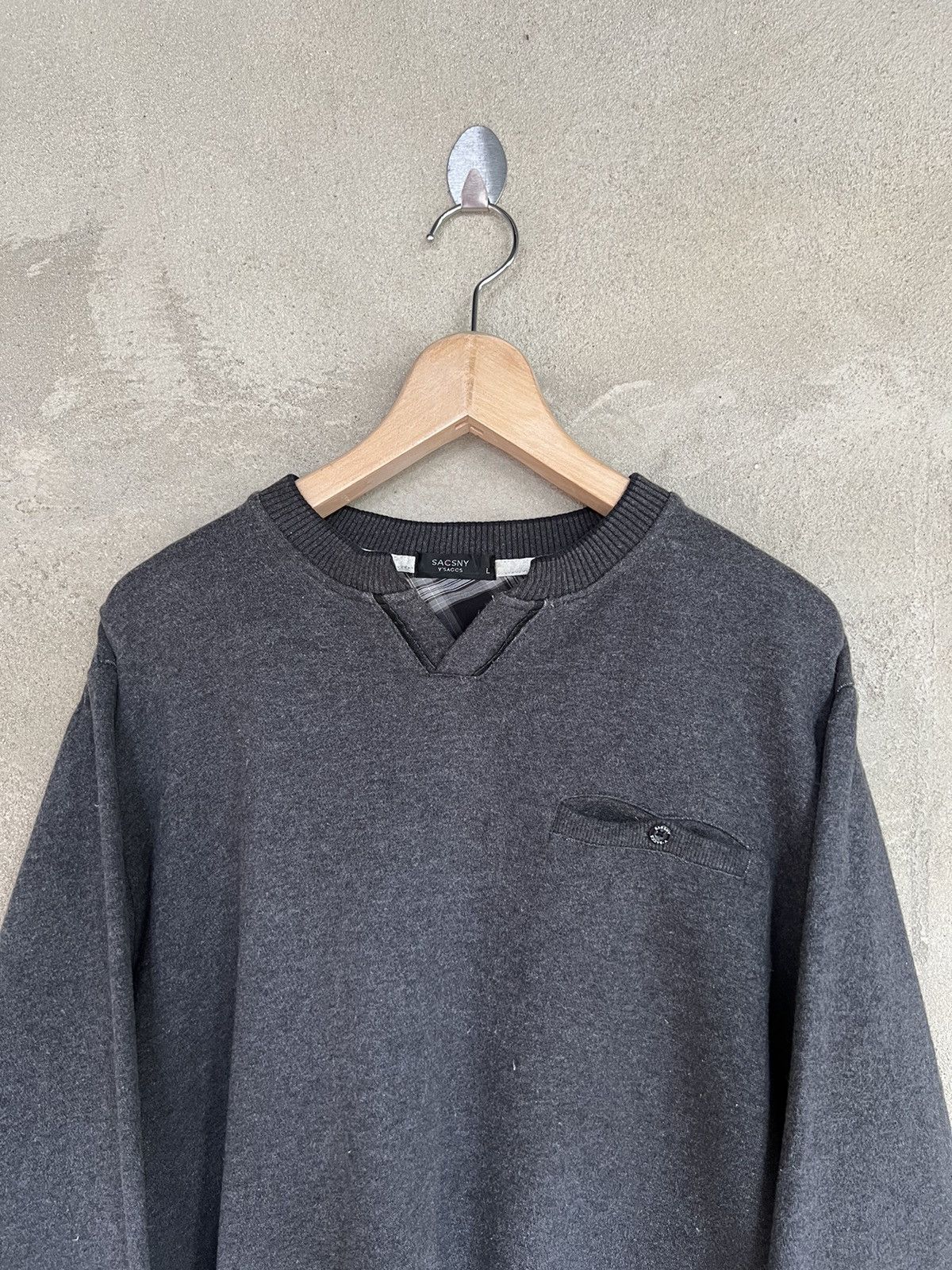 Yohji Yamamoto Y’sAccs Plain Sweatshirt Size US L / EU 52-54 / 3 - 3 Thumbnail
