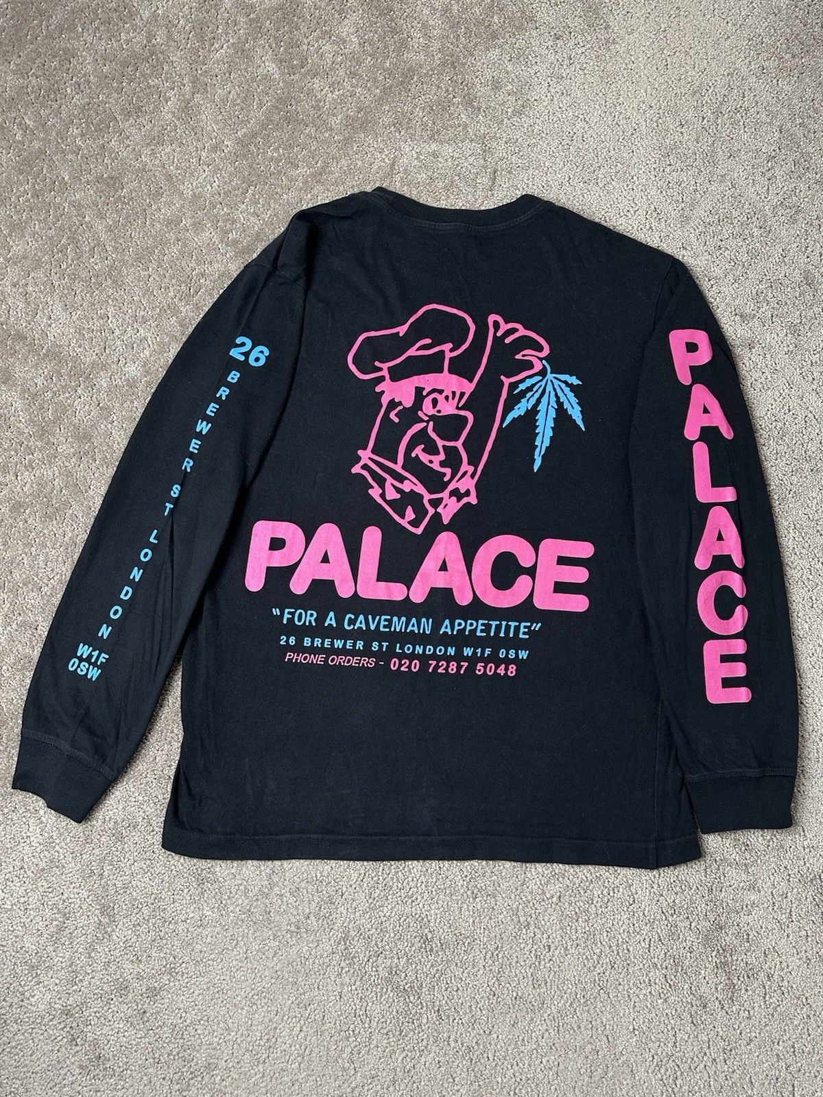 Palace Mens Long Sleeve 2015 PALACE SKATEBOARDS FLINTSTONE, Size L Size US L / EU 52-54 / 3 - 1 Thumbnail