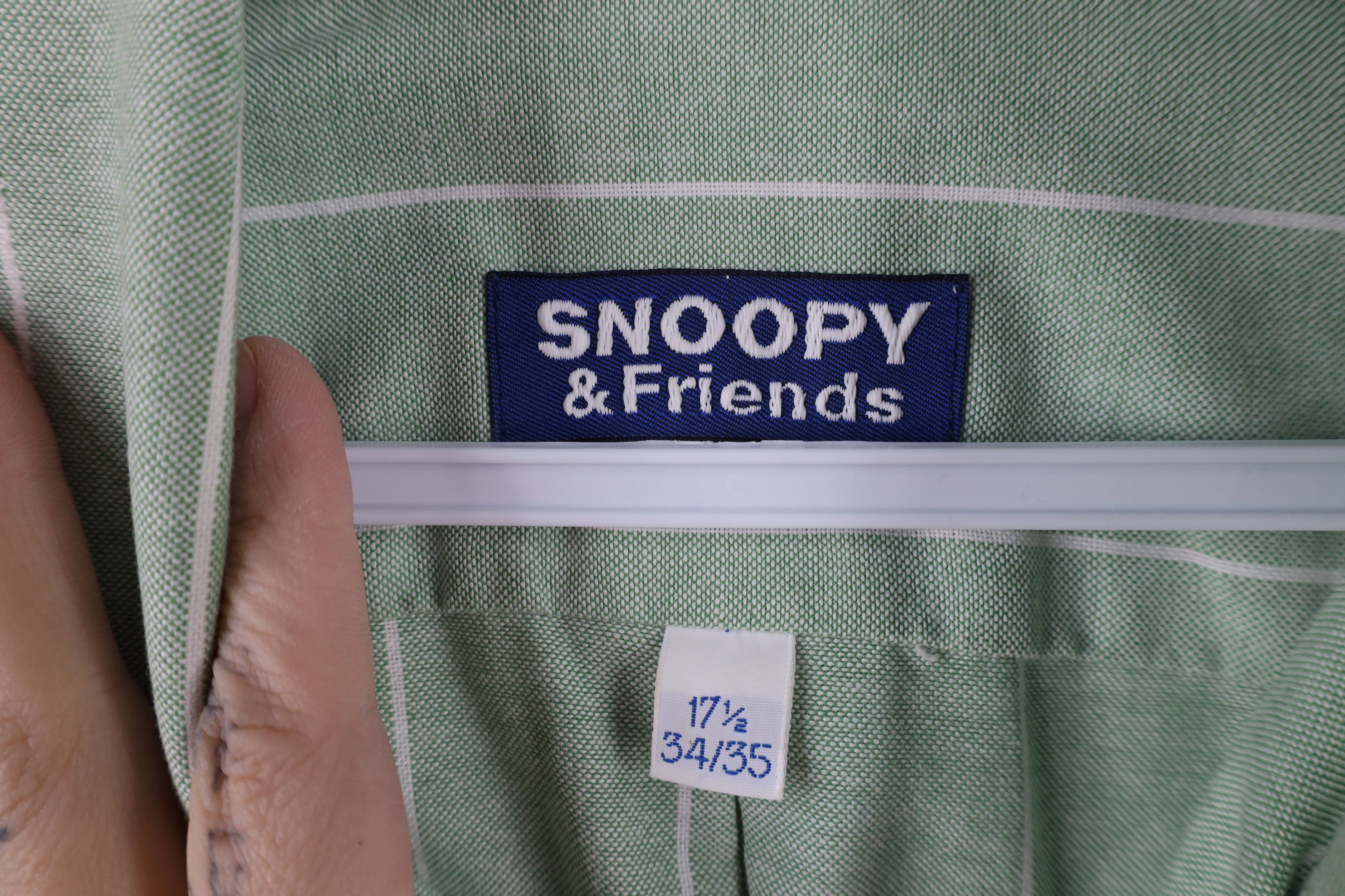 Vintage Vintage 90s Peanuts Joe Cool Striped Button Down Shirt Size US L / EU 52-54 / 3 - 12 Thumbnail
