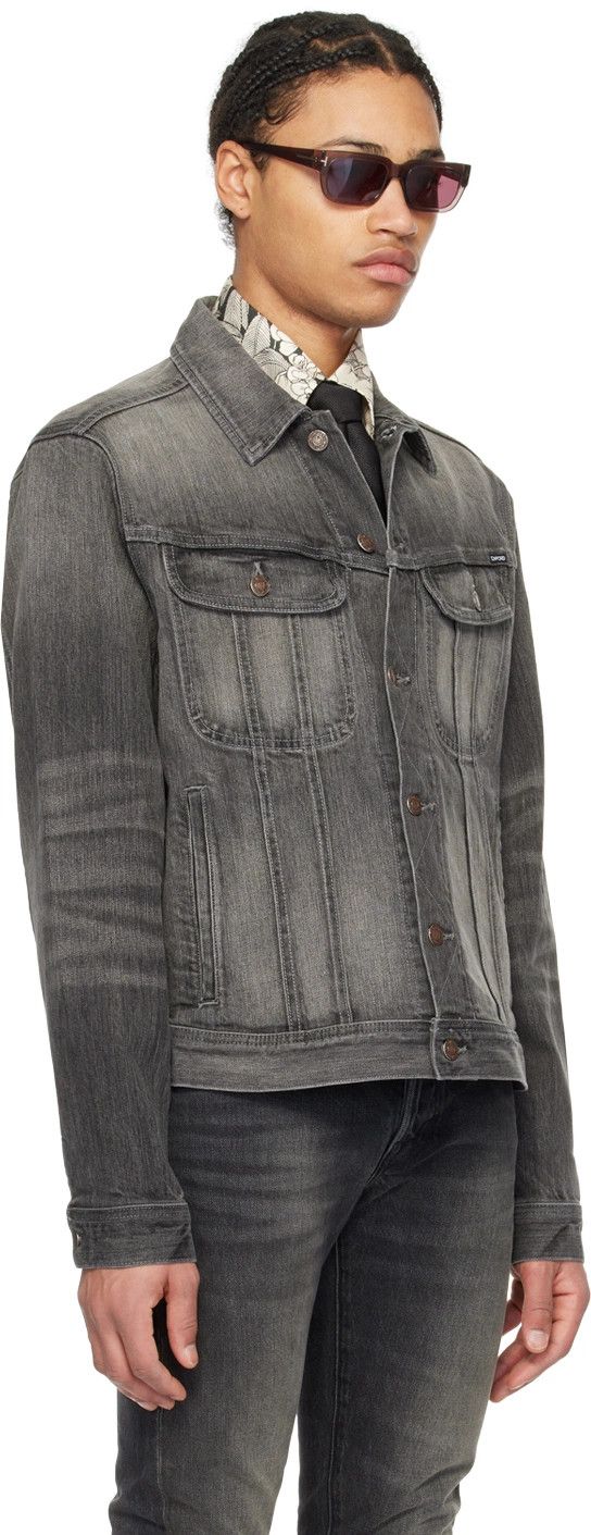 Tom Ford o1loc1c1225 Denim Jacket in Grey Size US XXL / EU 58 / 5 - 3 Thumbnail