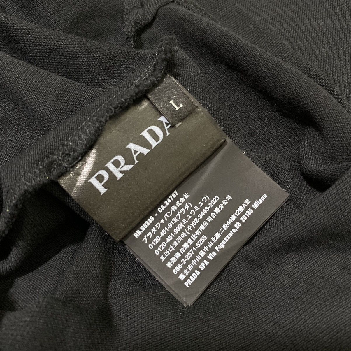 Prada 🔥RARE🔥 Prada Red Tab Poloshirt Size US L / EU 52-54 / 3 - 9 Thumbnail