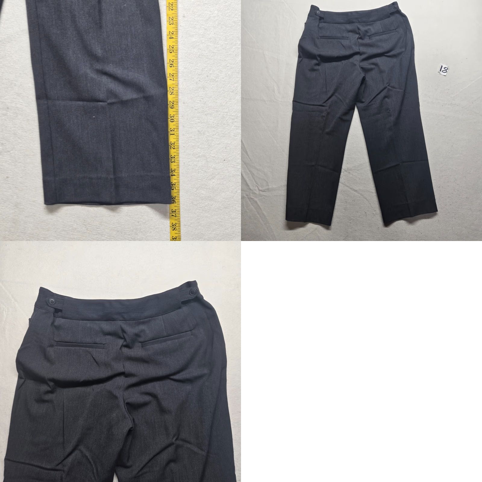 Vintage Christopher & Banks Straight Pants Pockets Gray Size 12 Womens Adult Regular Size 34" / US 12 / IT 48 - 8 Thumbnail