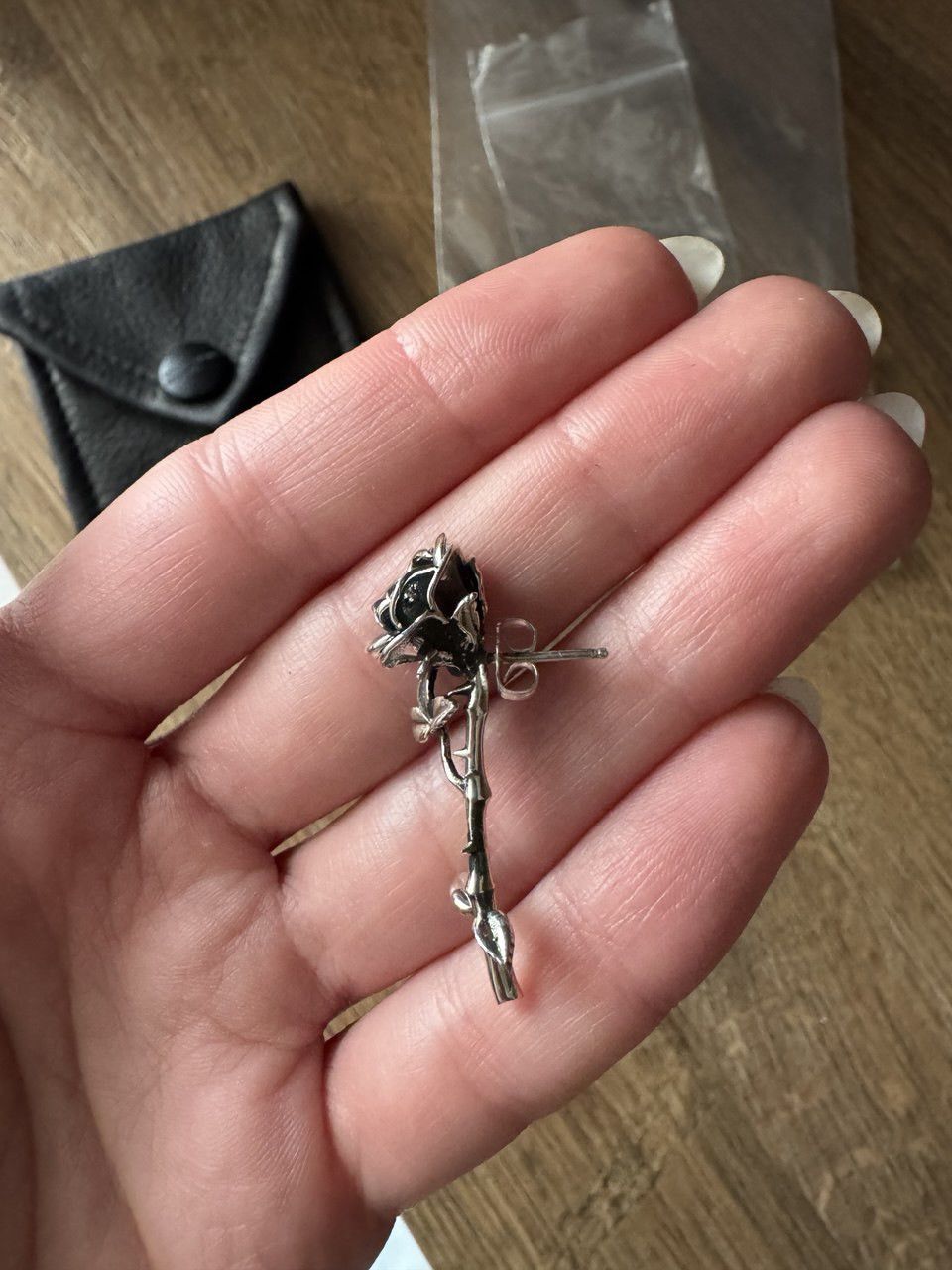 Enfants Riches Deprimes Last Item Enfants Riches Deprimes Silver Rose Single Earring Size ONE SIZE - 2 Thumbnail