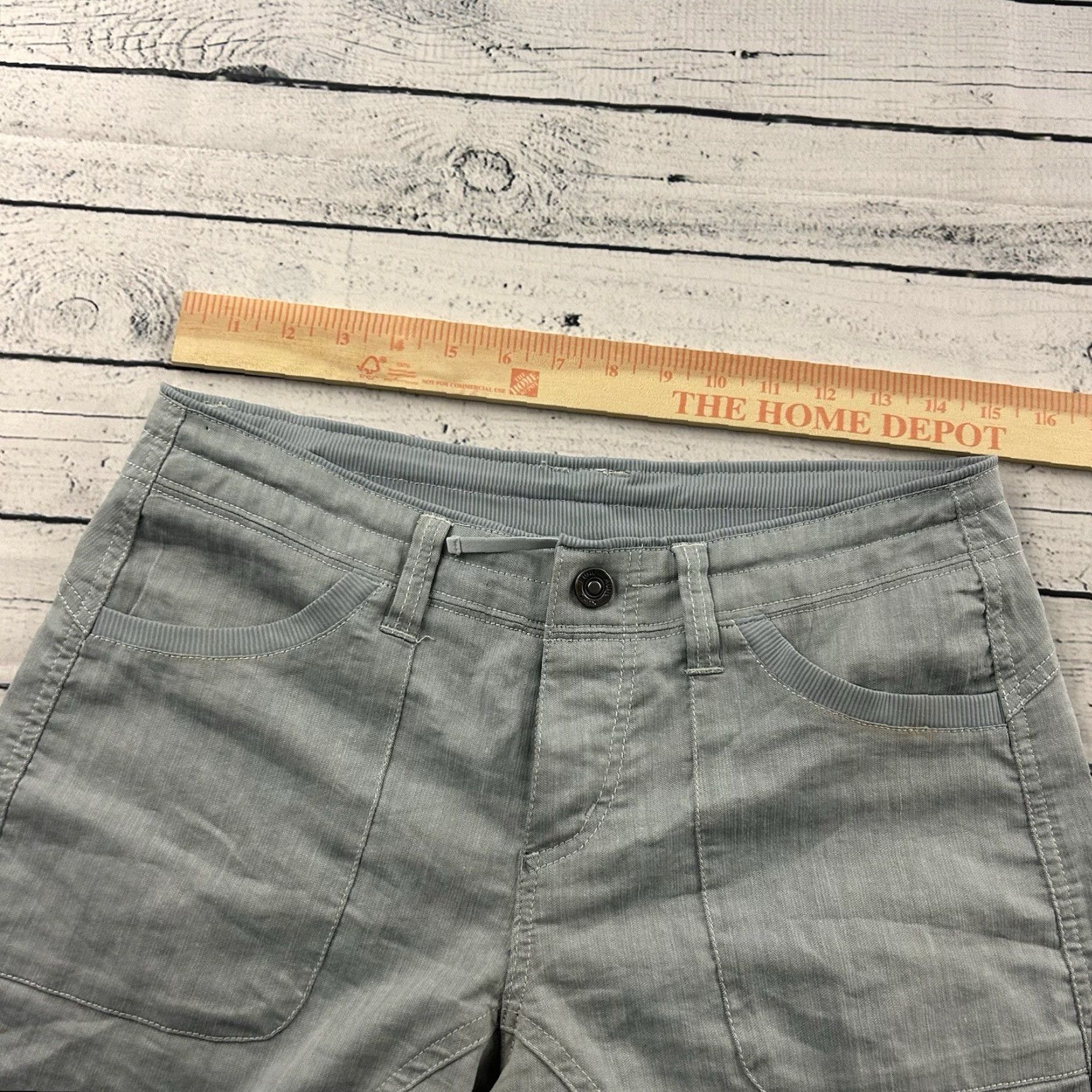 Vintage Kuhl Casual Outdoor Hiking Shorts Women's 6 Gray Chino Outdoor Hiking Size 28" / US 6 / IT 42 - 3 Thumbnail