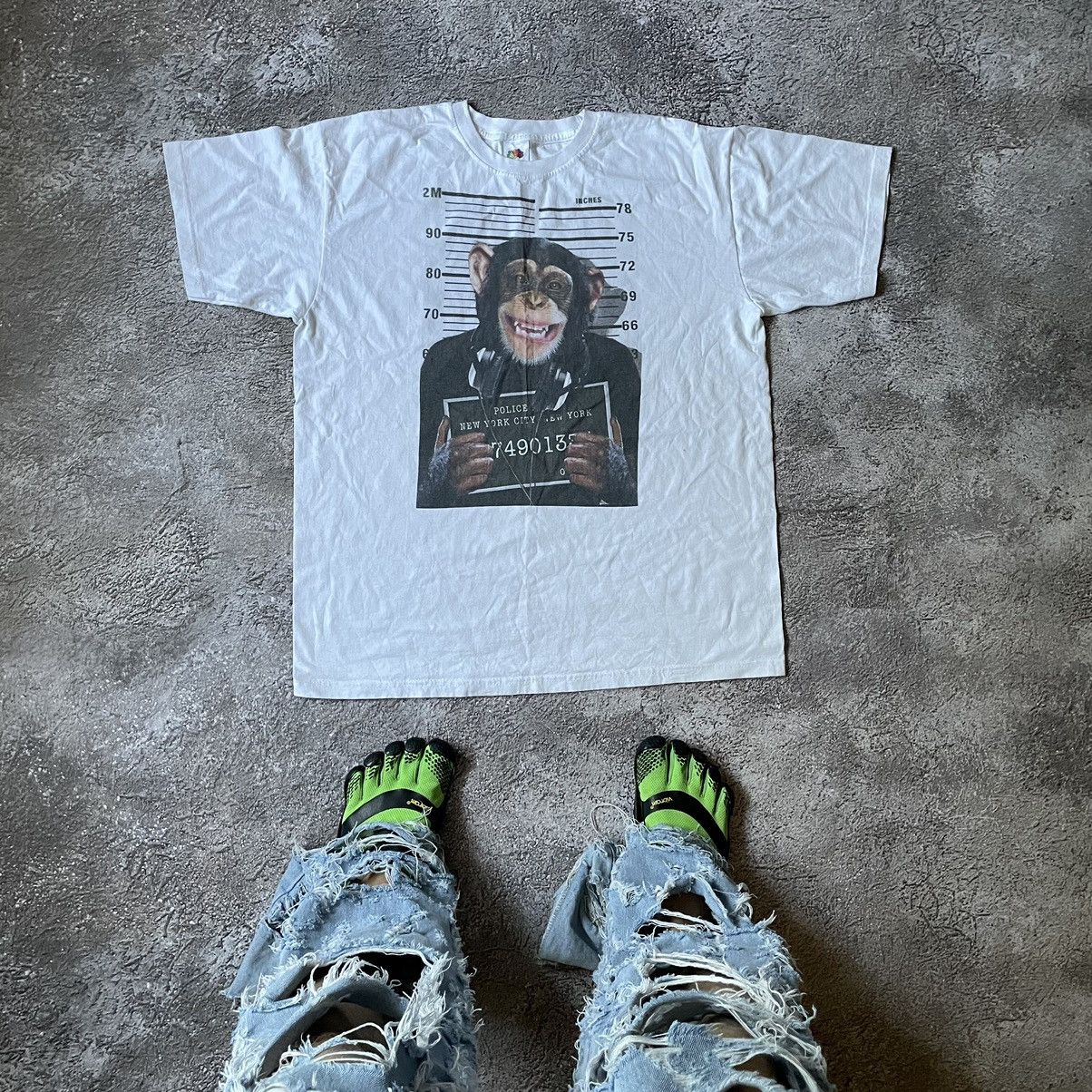 Vintage Vintage Y2K Graphic Tee Sun Faded Mugshot Print Oversized XL Size US XL / EU 56 / 4 - 1 Thumbnail