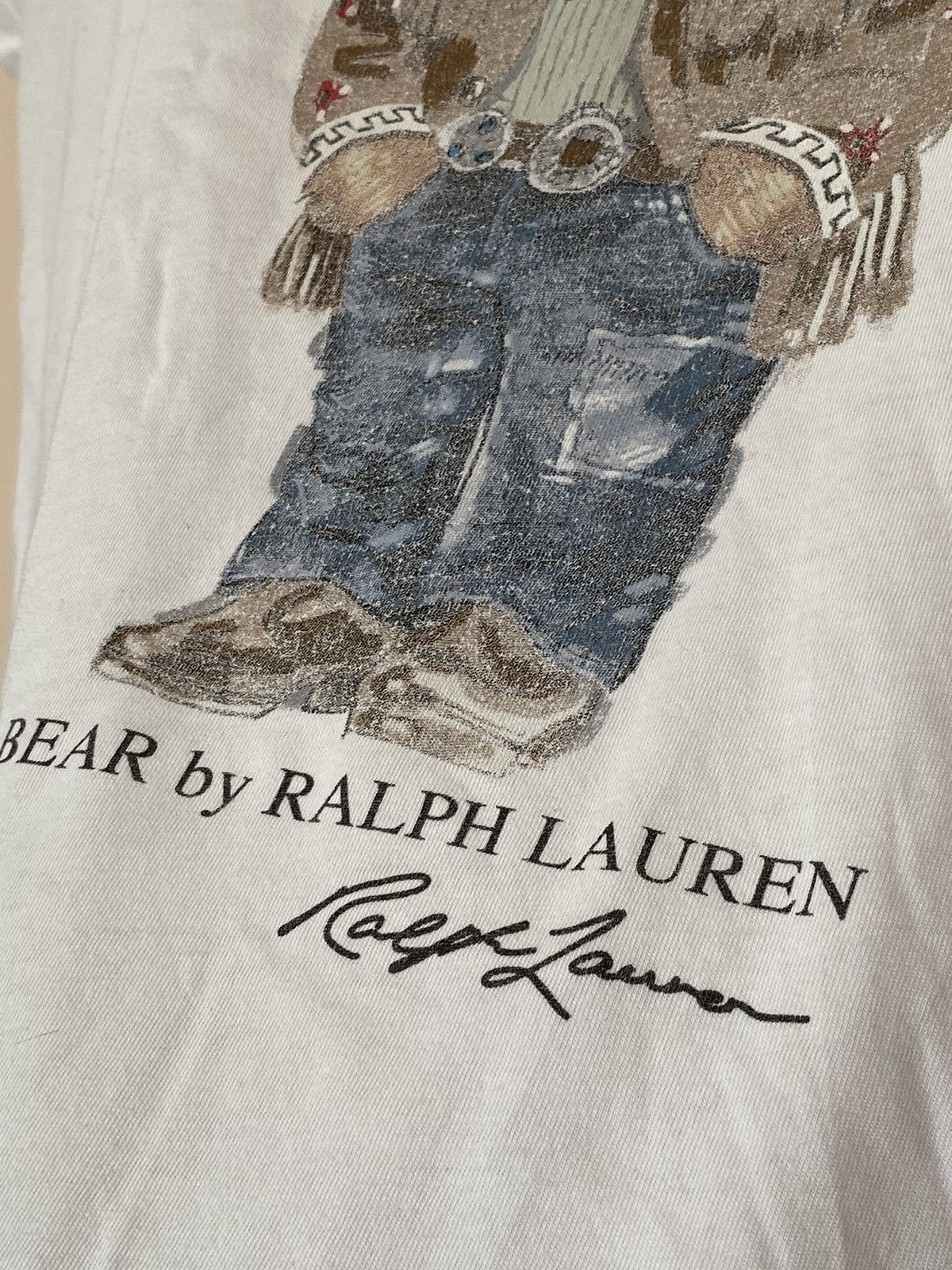 Polo Ralph Lauren Vintage Y2k Polo Bear by Ralph Lauren Big Logo T-Shirt 00's Size M / US 6-8 / IT 42-44 - 3 Thumbnail