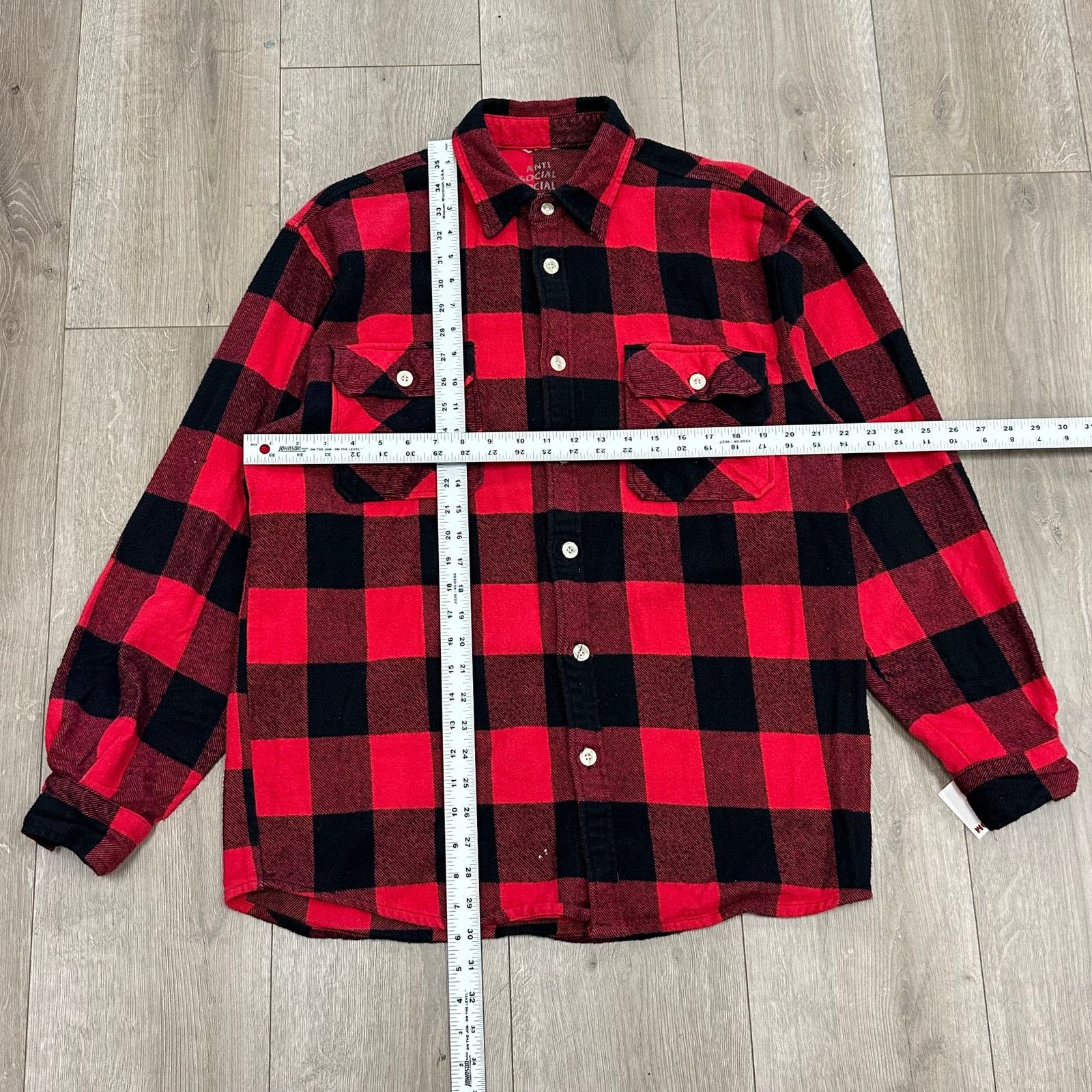 Anti Social Social Club FW21 Anti Social Social Club Floral Flannel Button Up Shirt Size US L / EU 52-54 / 3 - 6 Thumbnail