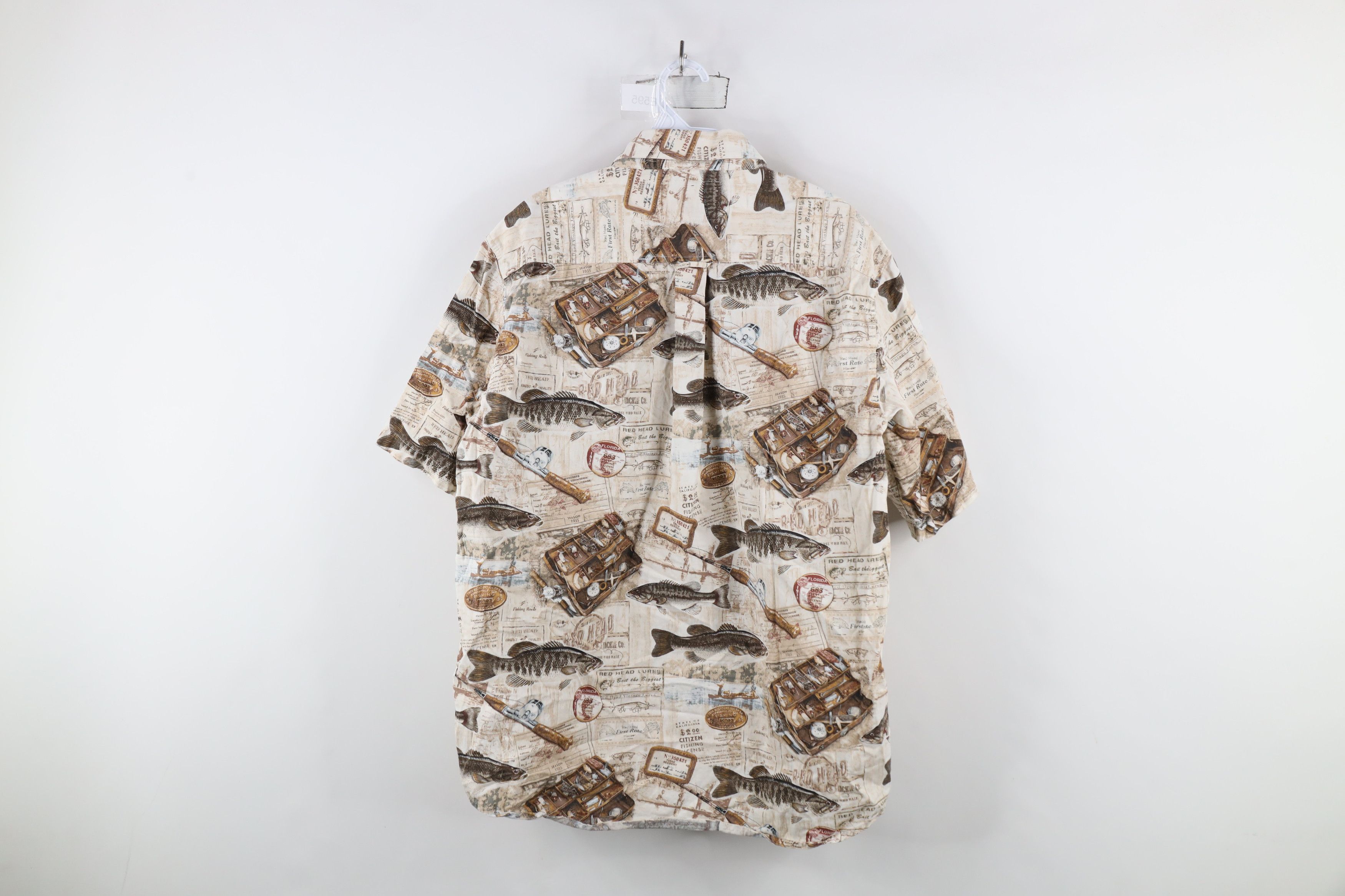 Vintage Vintage 90s Streetwear All Over Print Button Down Shirt Size US L / EU 52-54 / 3 - 8 Thumbnail