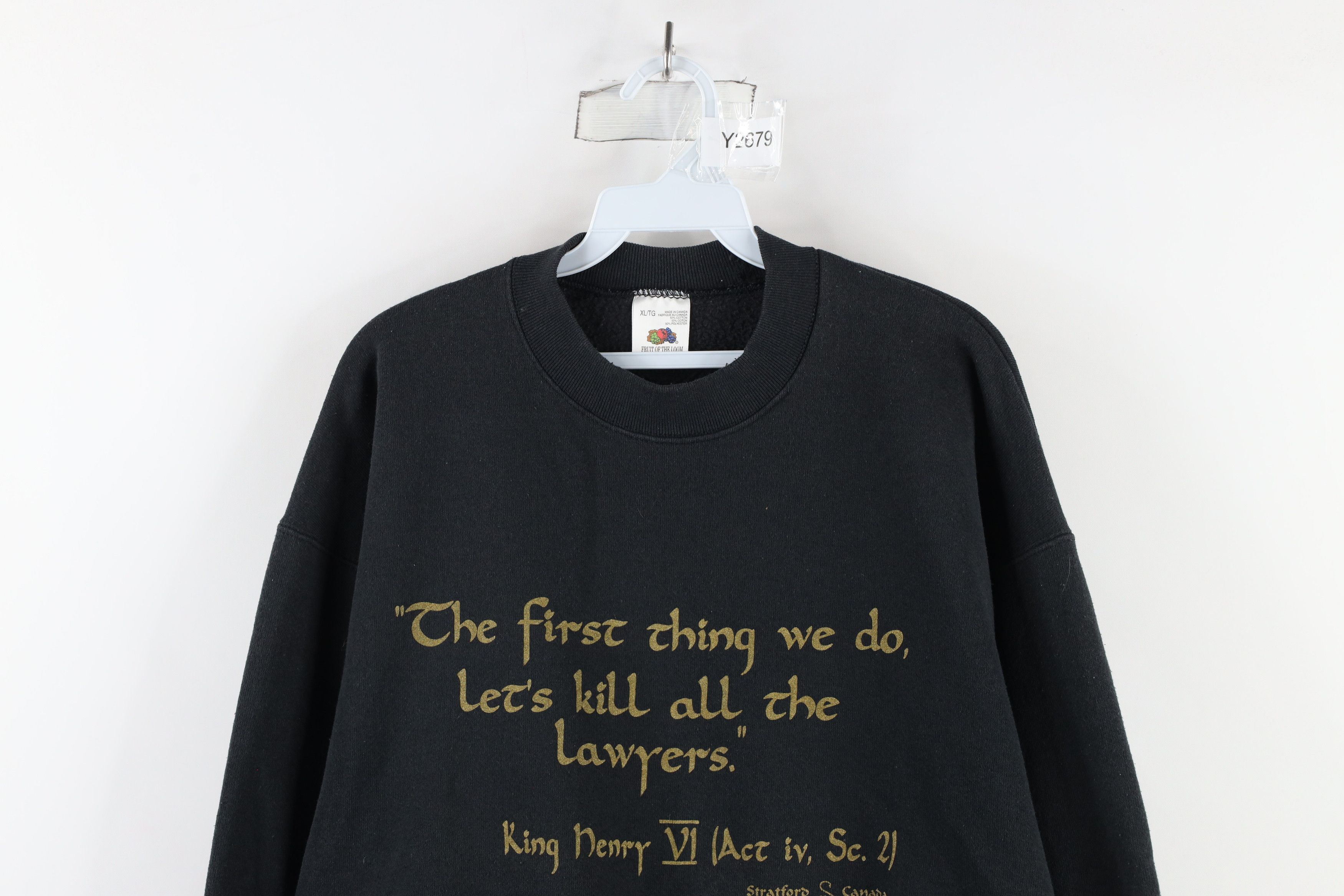 Vintage Vintage 90s King Henry VI Stratford Canada Sweatshirt Size US XL / EU 56 / 4 - 2 Thumbnail