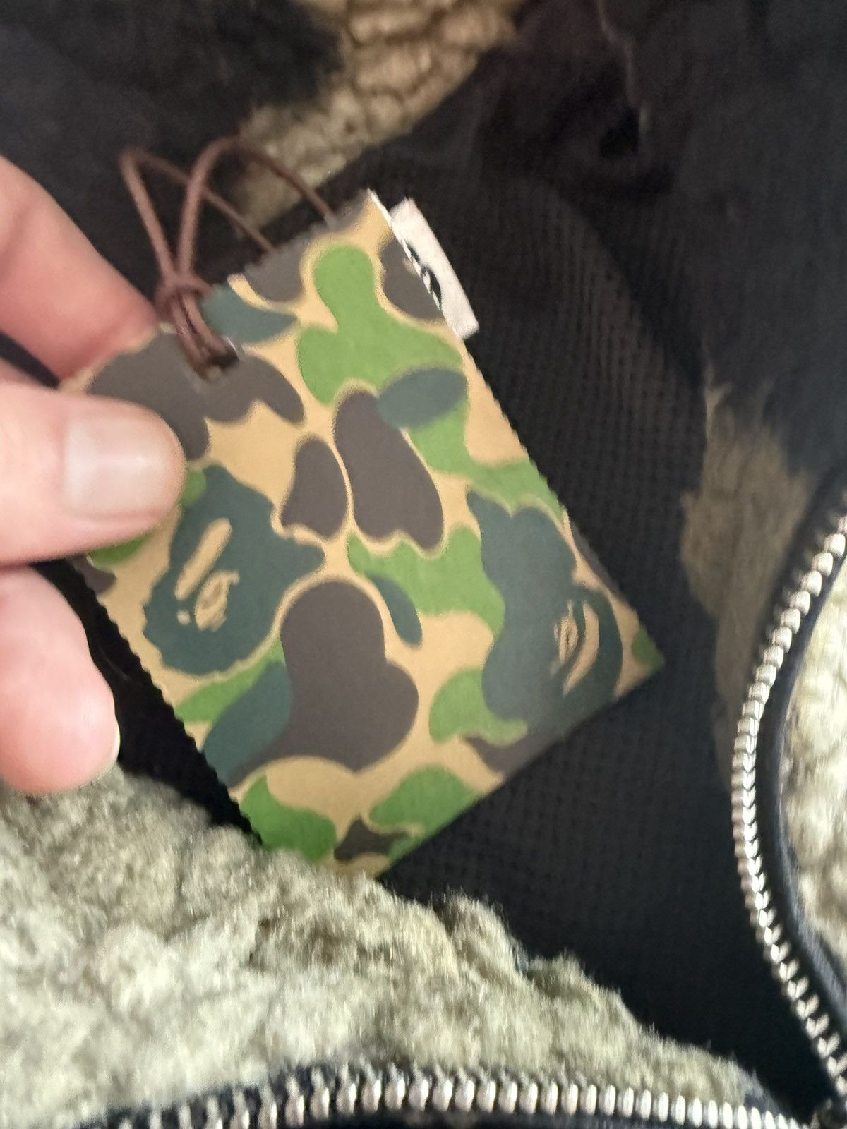 Bape Bape Green Camo Fleece Jacket Size US M / EU 48-50 / 2 - 7 Thumbnail