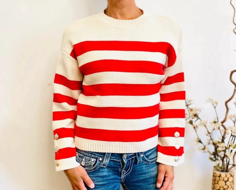 Other Sublime striped sweater with gold buttons, size S Size US S / EU 44-46 / 1 - 1 Thumbnail