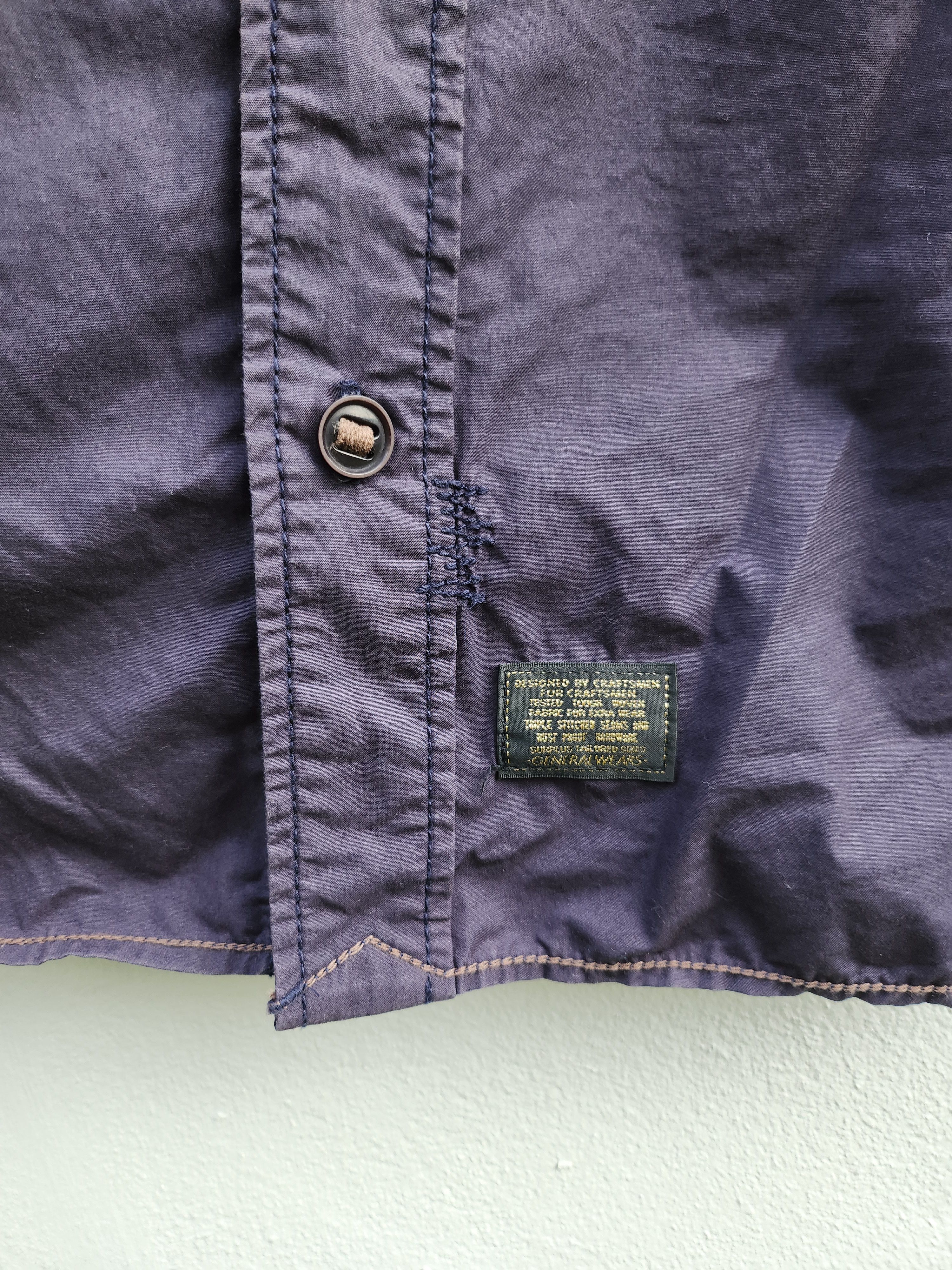 Japanese Brand Surplus Japan Military Uniform Style Shirt Blue Size US XL / EU 56 / 4 - 9 Thumbnail