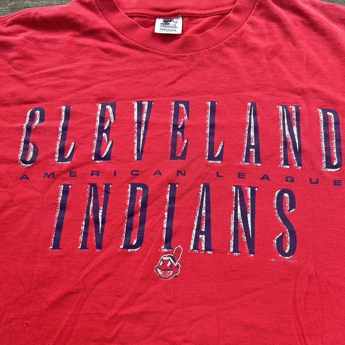 MLB × Vintage Vintage 90s Cleveland Indians Faded Started Graphic T Shirt Size US M / EU 48-50 / 2 - 9 Thumbnail