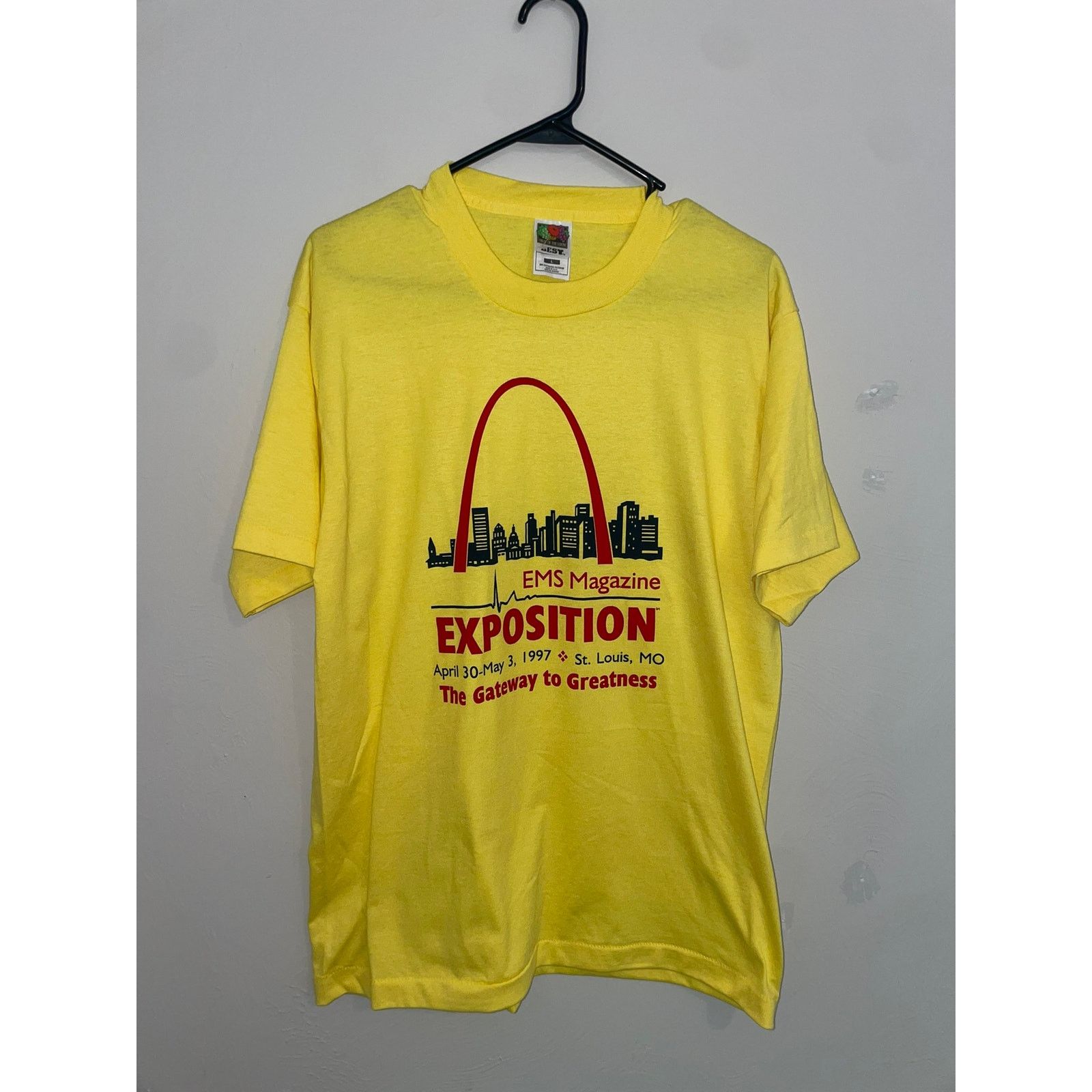 Fruit Of The Loom Vintage EMS Magazine Shirt Expo St Louis 1997 Tee VTG L Size US L / EU 52-54 / 3 - 1 Thumbnail