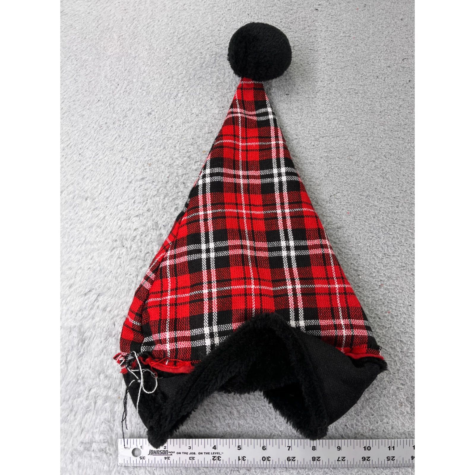 Vintage Unbranded Beanie Adult One Size Red Plaid Knit Acrylic Polyester Blend Christmas Ski Size ONE SIZE - 4 Thumbnail