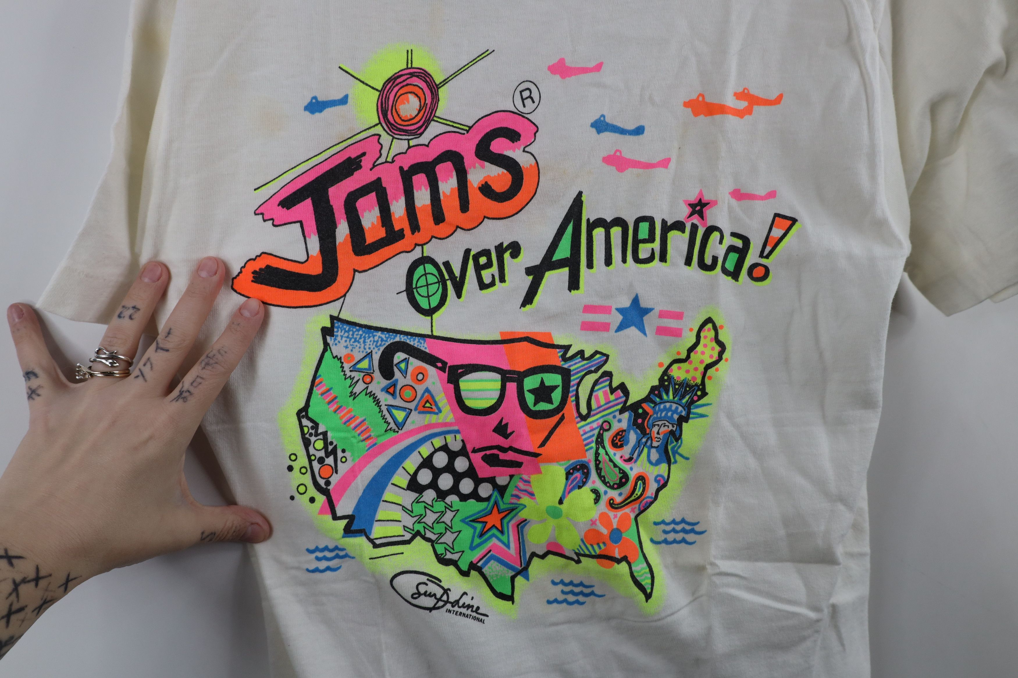 Vintage Vintage 70s 80s Original Jams International T-Shirt USA Size US M / EU 48-50 / 2 - 4 Thumbnail