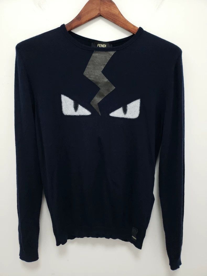 Fendi Fendi Wool Blend Monster Knit Sweater Size US M / EU 48-50 / 2 - 2 Thumbnail