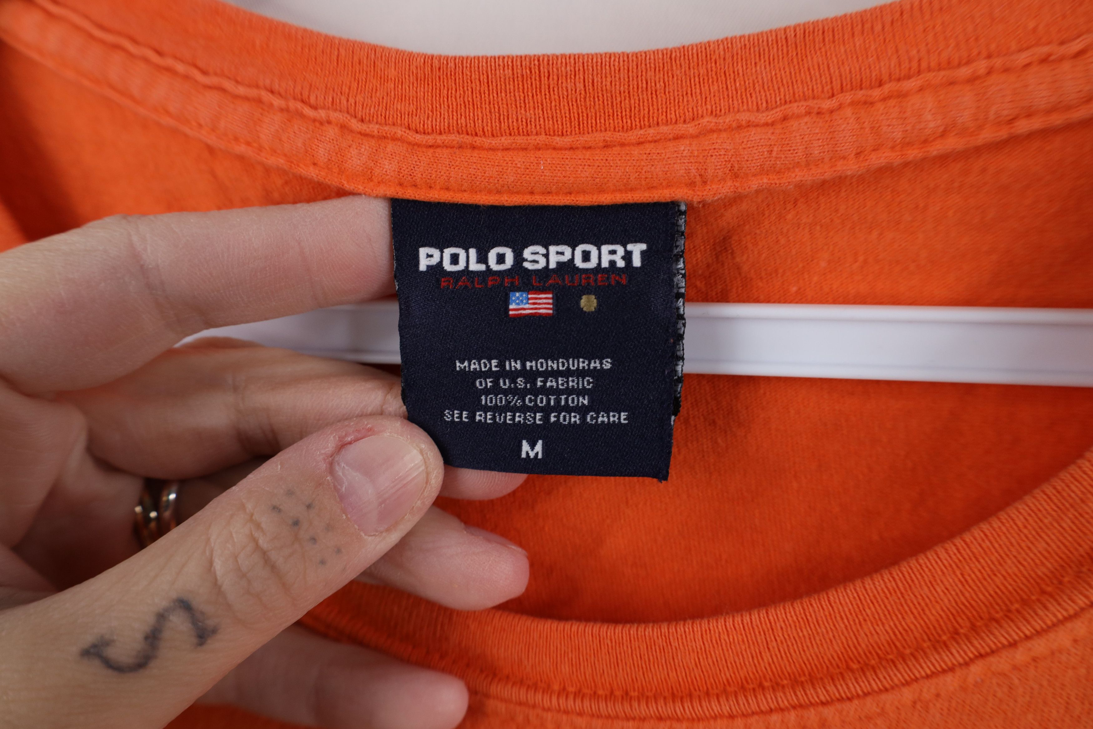 Ralph Lauren Vintage 90s Polo Sport Ralph Lauren Block Letter T-Shirt Size US M / EU 48-50 / 2 - 8 Thumbnail
