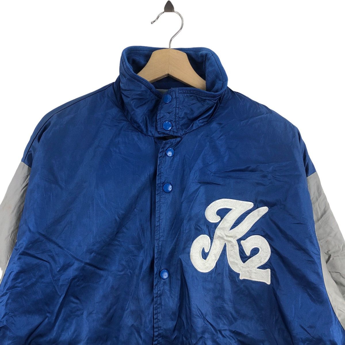 MLB × Vintage Vintage Mizuno K2 Baseball Varsity Jacket Sportswear Size US L / EU 52-54 / 3 - 2 Thumbnail