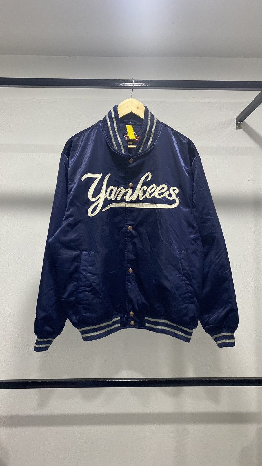 💥FINAL DROP💥 New York Yankees Satin Baseball Bomber Jacket