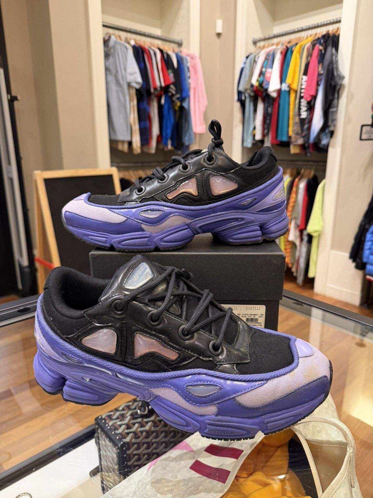 Adidas × Raf Simons Adidas x Raf Simmons Ozweego 3 ‘Purple Black’ Size US 10.5 / EU 43-44 - 1 Thumbnail
