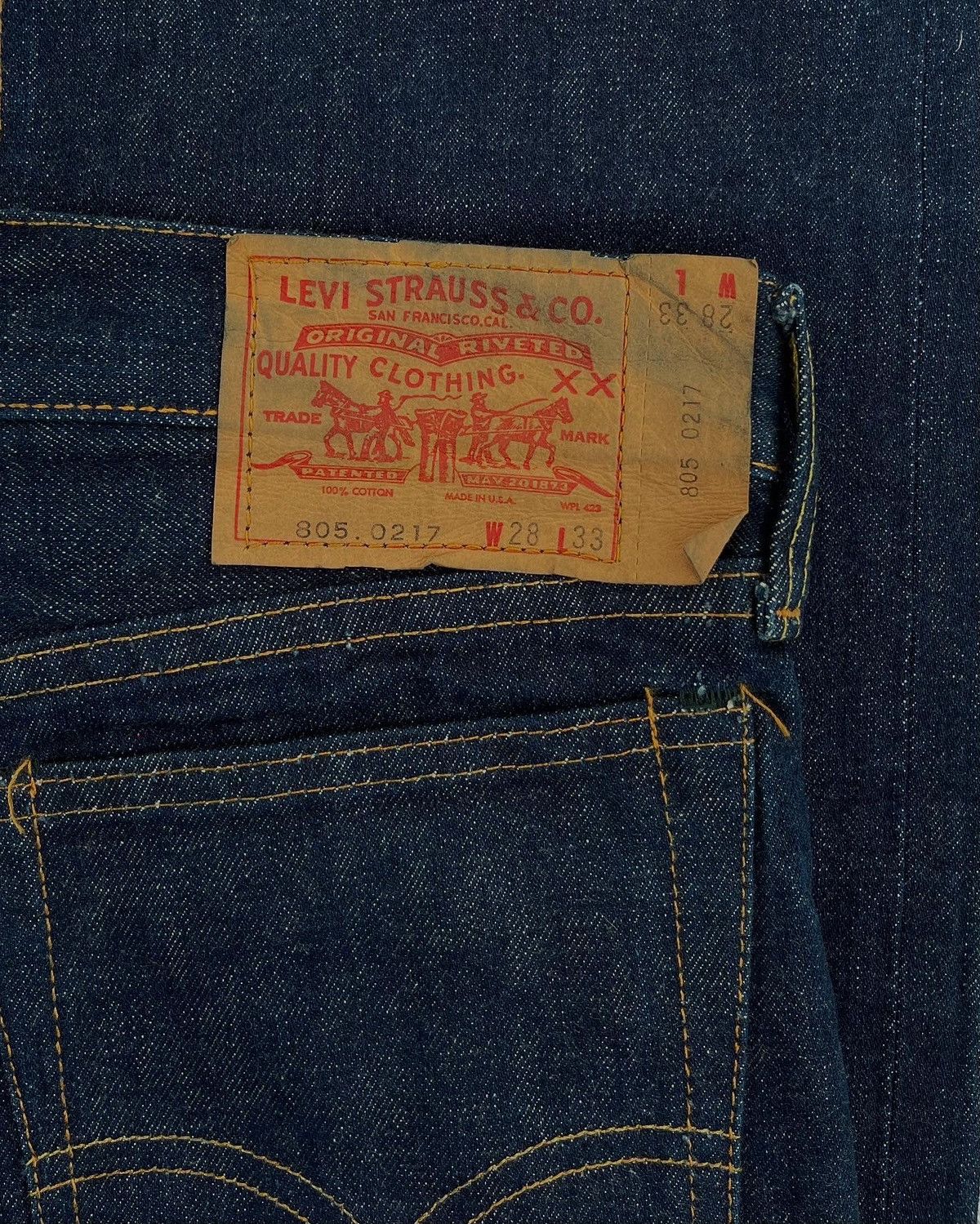 Levi's RARE Vintage Levis 805 0217 Dark Blue Jeans not 501 Size US 28 / EU 44 - 7 Thumbnail
