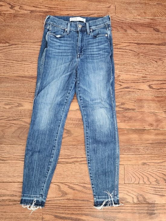 AYR AYR The Riser Skinny Jeans 27 Raw Hem NYC Premium Denim Size 27" / US 4 / IT 40 - 1 Thumbnail