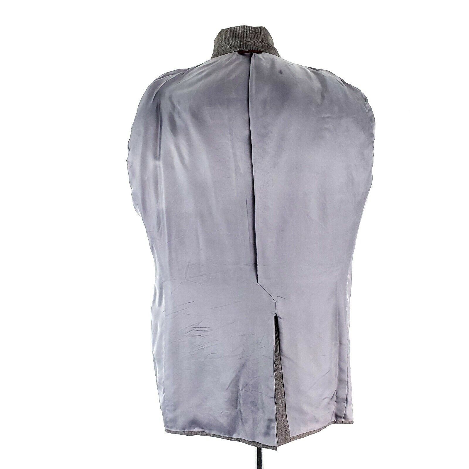 Hart Schaffner Marx Hart Schaffner Marx Wool 2 Button Blazer 44L Nailshead Gray Size 44L - 11 Thumbnail