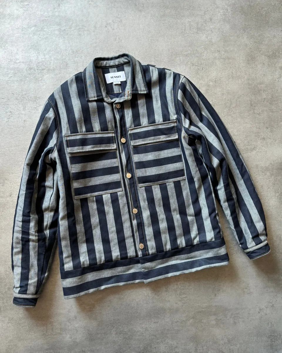 Sunnei × Vintage AW2018 Sunnei Stripped Marine Jacket Size US M / EU 48-50 / 2 - 3 Thumbnail