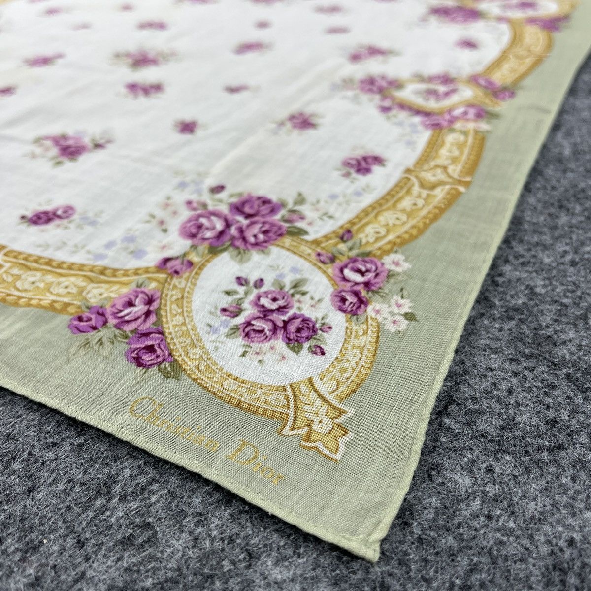 Vintage Christian Dior Handkerchief / Bandana / Neckerchief B638 Size ONE SIZE - 4 Thumbnail