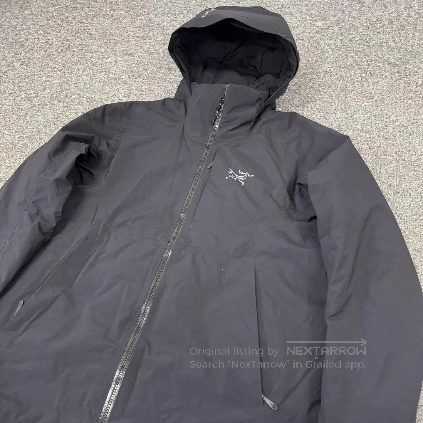 Arc'teryx Black Hooded Zip-Up Jacket Size M. Size US M / EU 48-50 / 2 - 3 Thumbnail