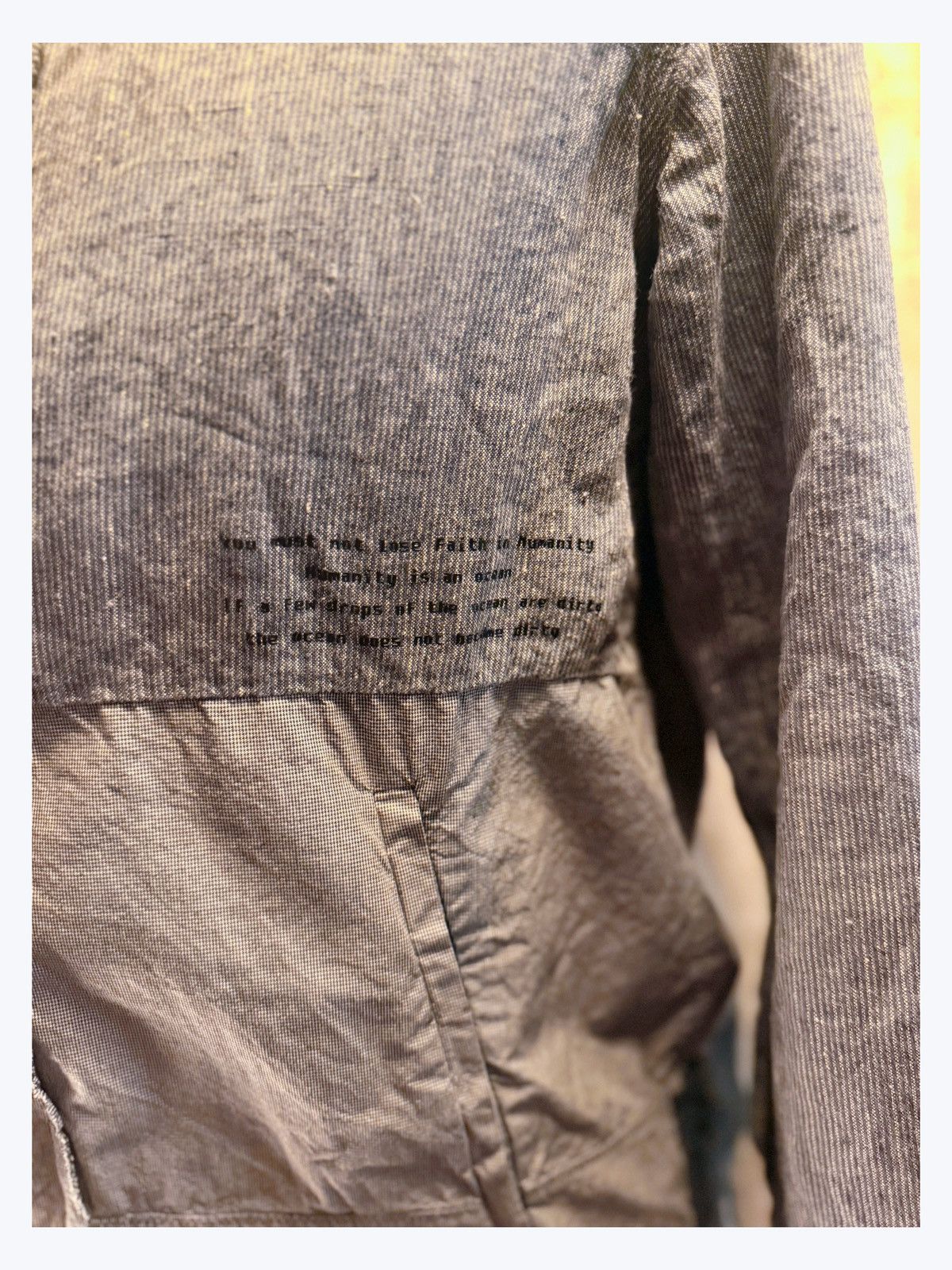 Other Unisex Distressed Patchwork Long Shirt/Jacket – Urban Zen Size US M / EU 48-50 / 2 - 4 Thumbnail