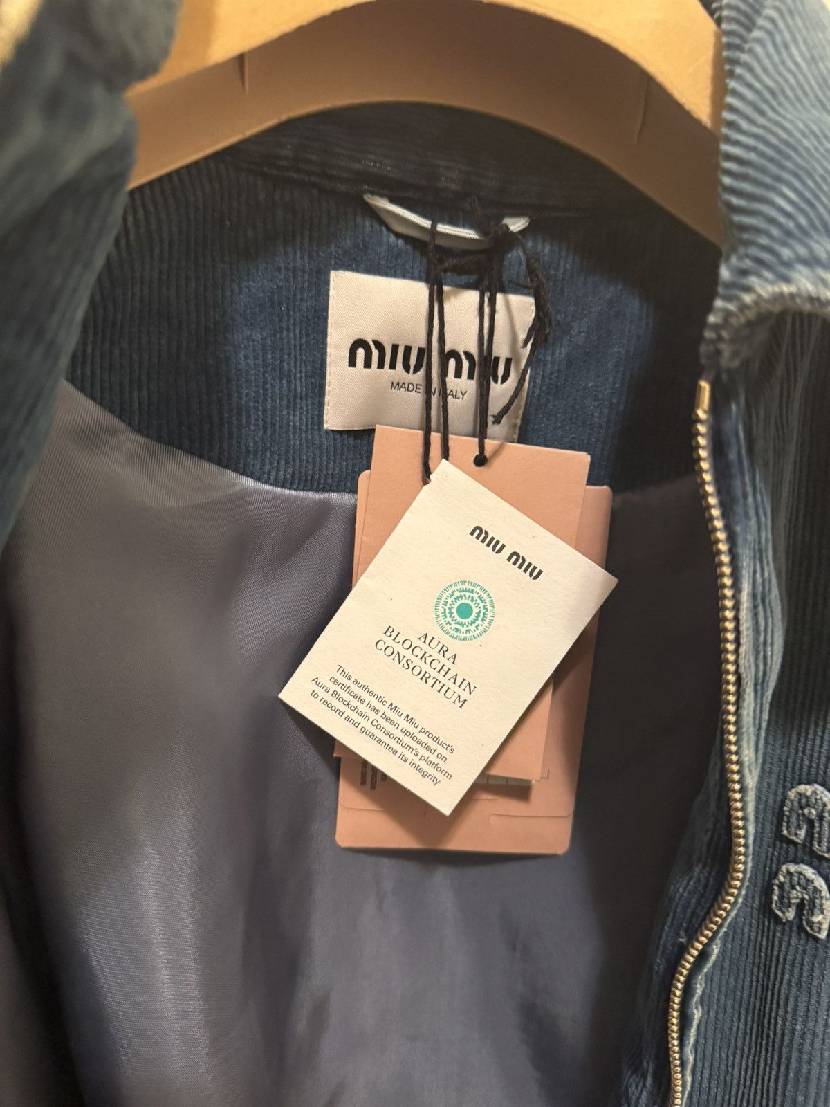 Miu Miu Miu Miu Denim Corduroy Bomber Jacket Size M / US 6-8 / IT 42-44 - 10 Thumbnail