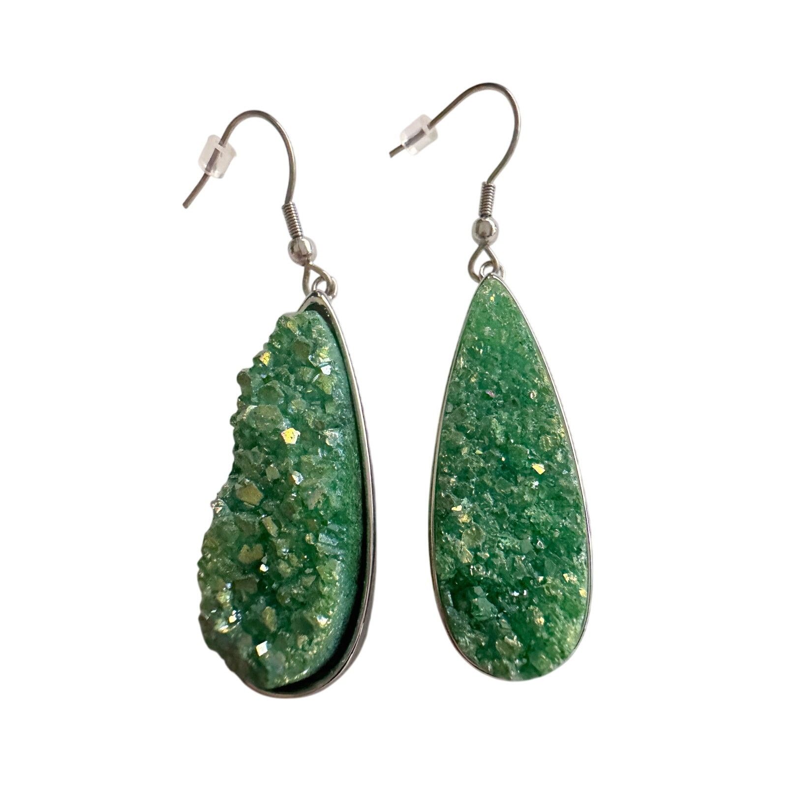 Other Kinsley Armelle Druzy Silver Jade Quartz Drop Earrings Size ONE SIZE - 8 Thumbnail