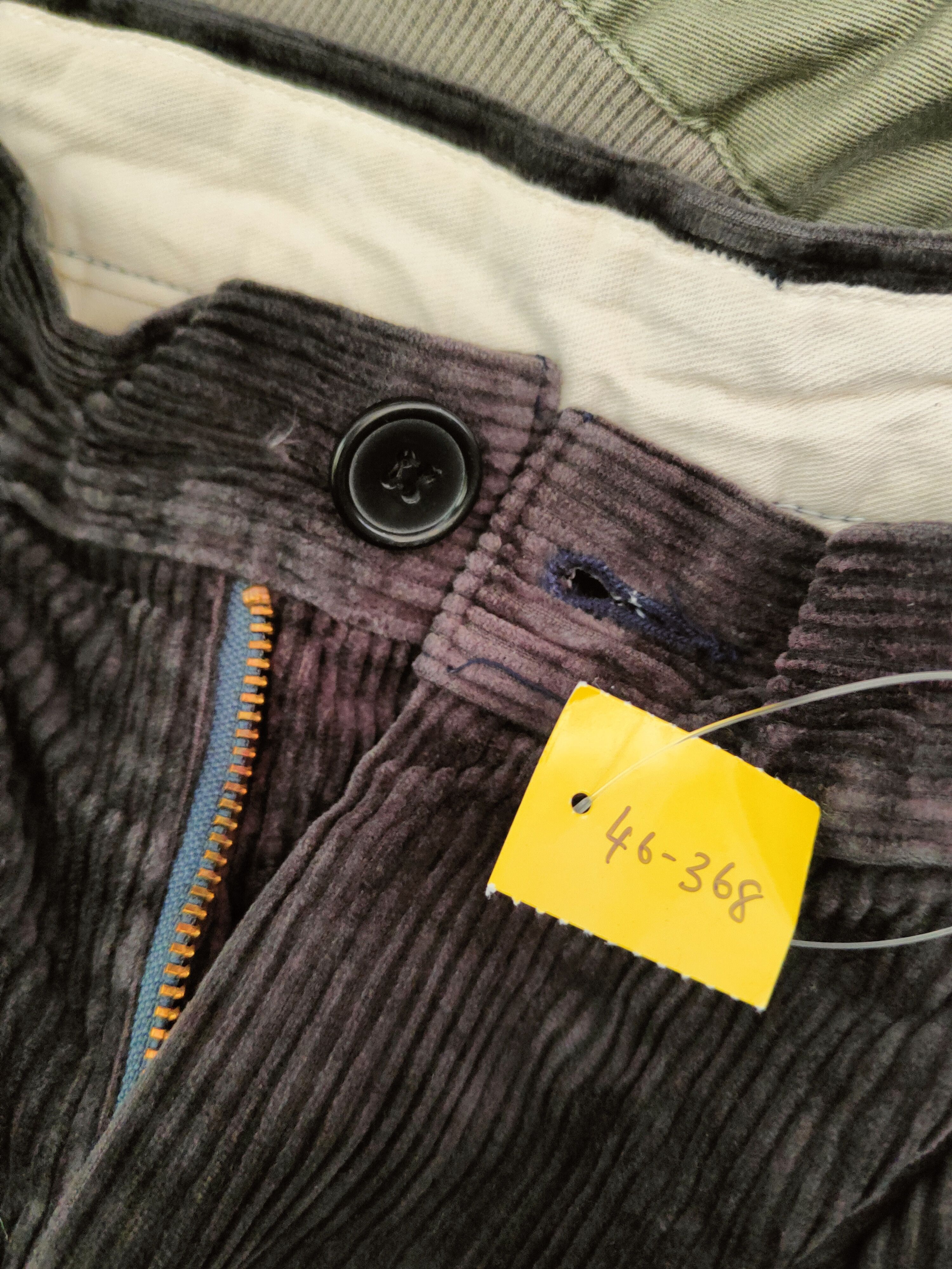 Japanese Brand DL Japanese Brand Dark Gray Corduroy Pants #46-368 Size US 27 - 13 Thumbnail