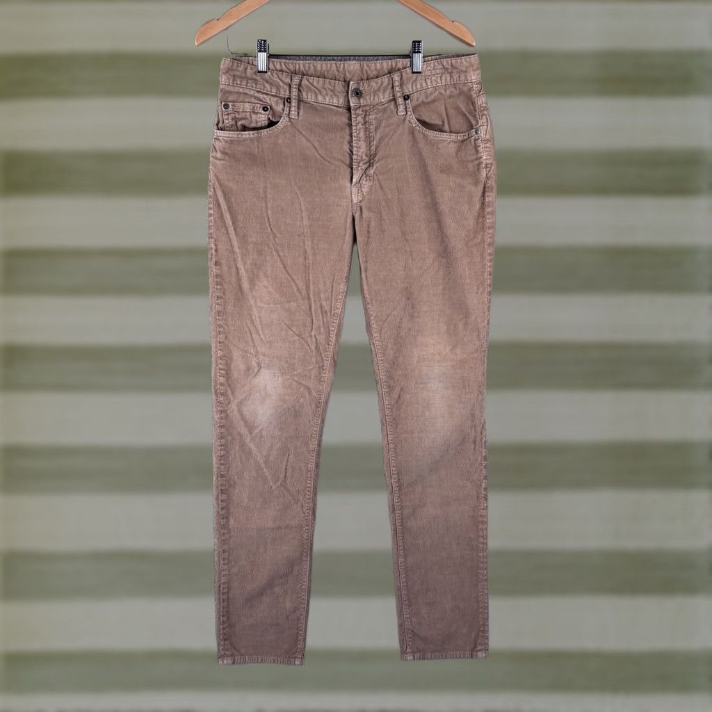 Bonobos Bonobos Pants Men 32x32 Tan Brown Corduroy 5-Pocket Straight Cotton Blend read Size US 32 / EU 48 - 1 Thumbnail