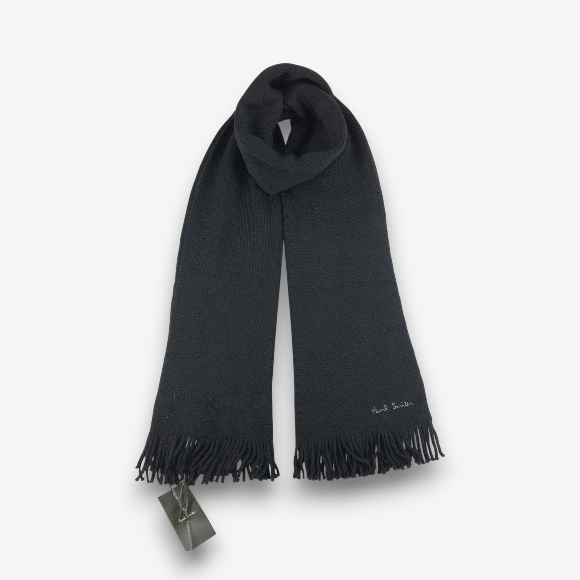 Paul Smith NWT Vintage Paul Smith Scarf Muffler Wool Fringe Scarves Size ONE SIZE - 1 Thumbnail