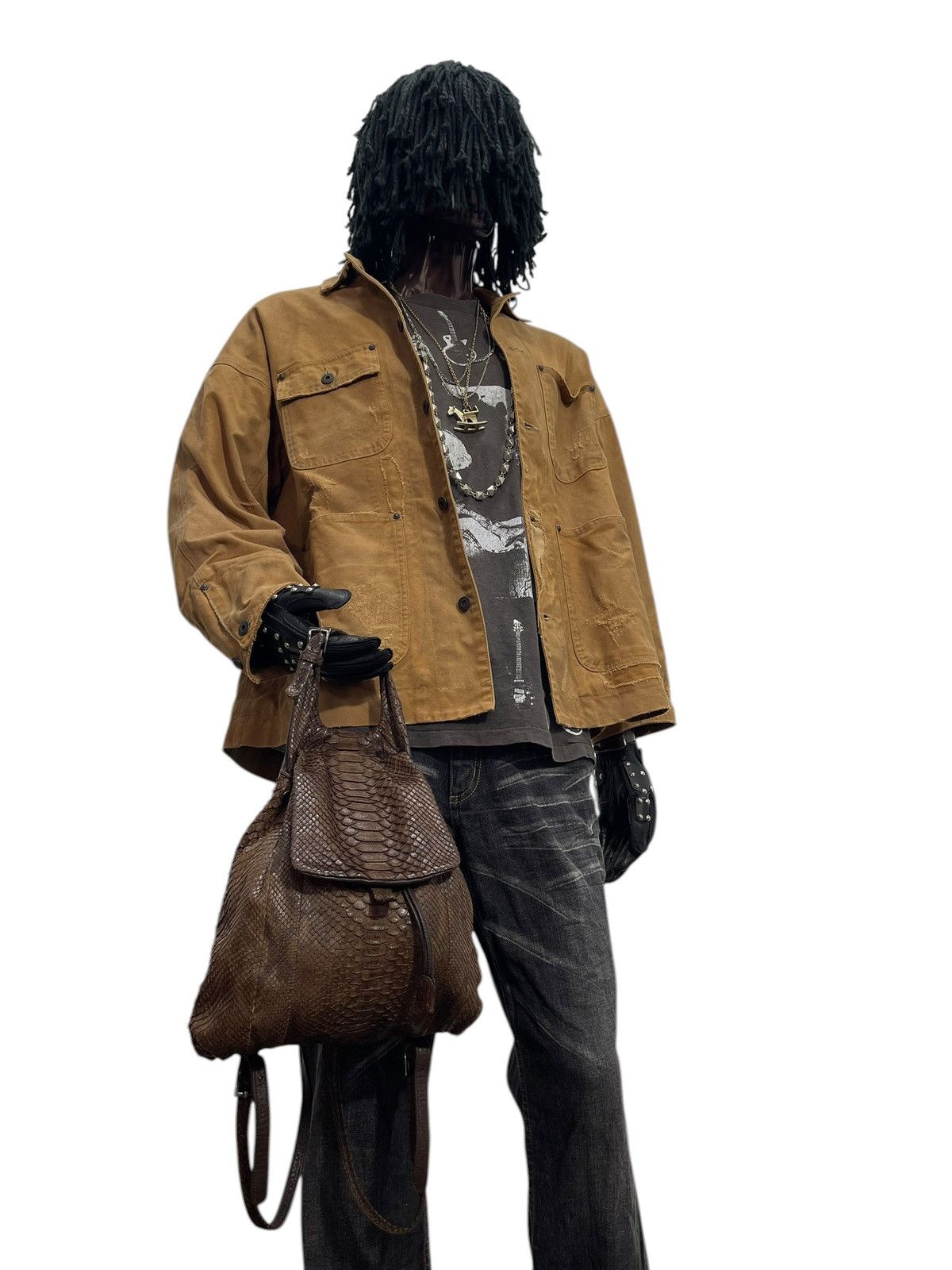 Genuine Leather Phyton Skin Arukan Takaya Backpack prad julius miri 1🟩1 Size ONE SIZE - 6 Thumbnail